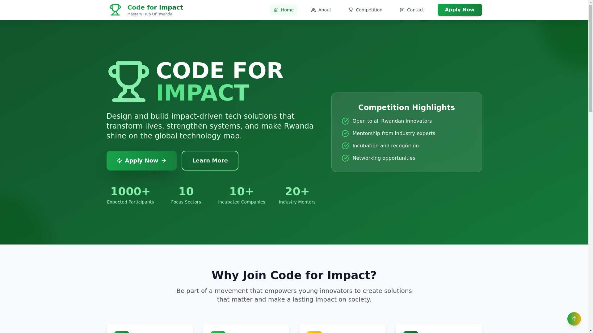 website screenshot of https://codeimpact-d5i.pages.dev/