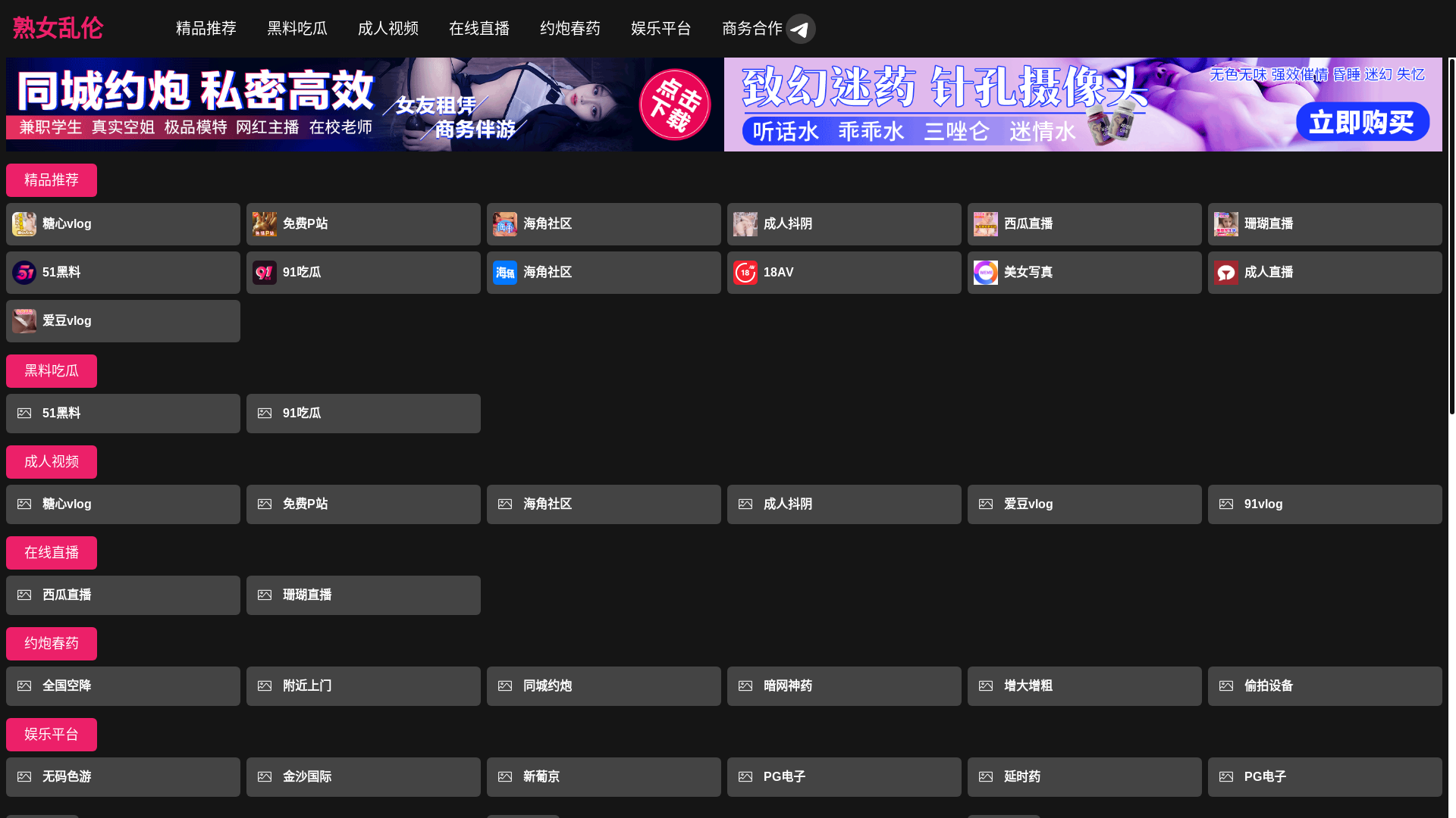 website screenshot of https://baihuavid.wiki/