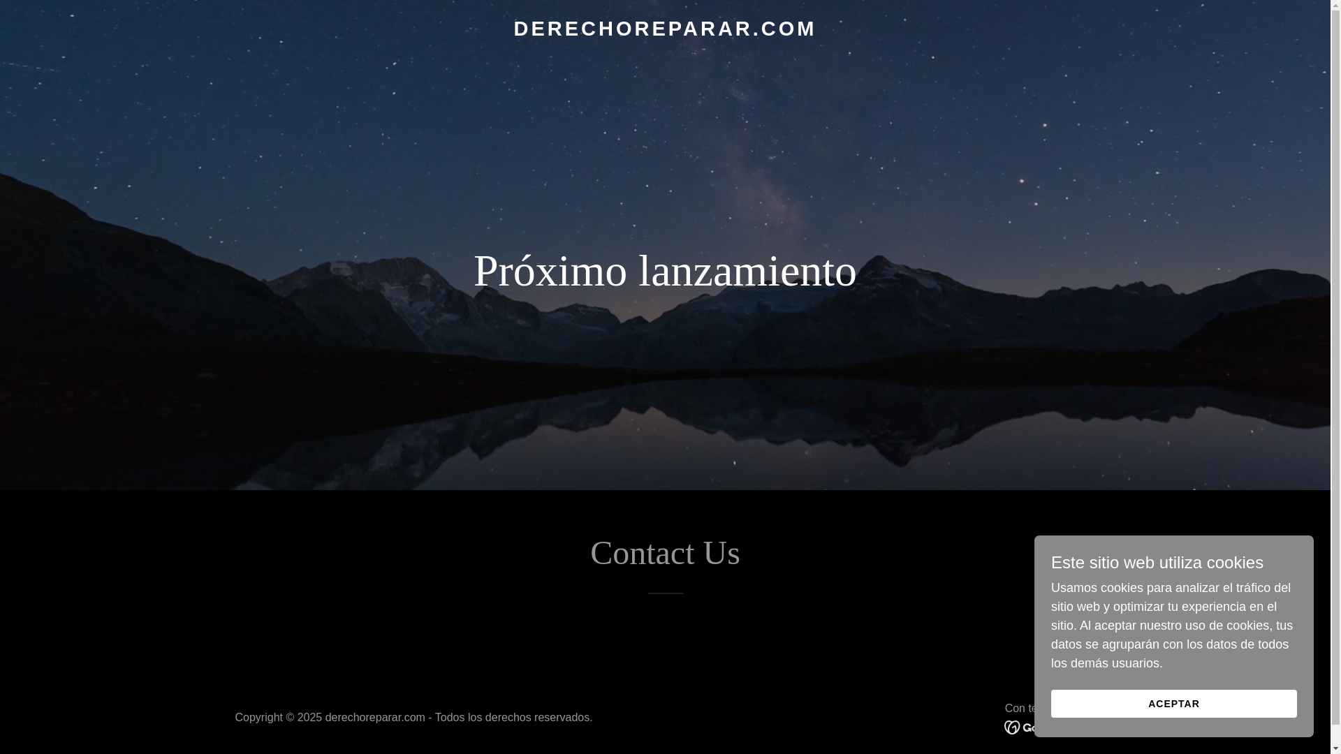 website screenshot of https://derechoreparar.com/