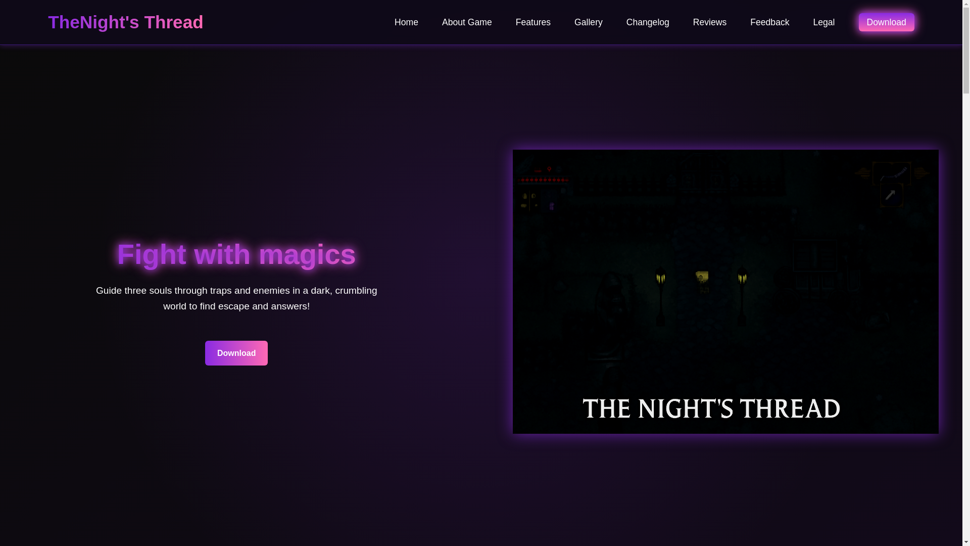 website screenshot of https://thenightsthread.pages.dev/