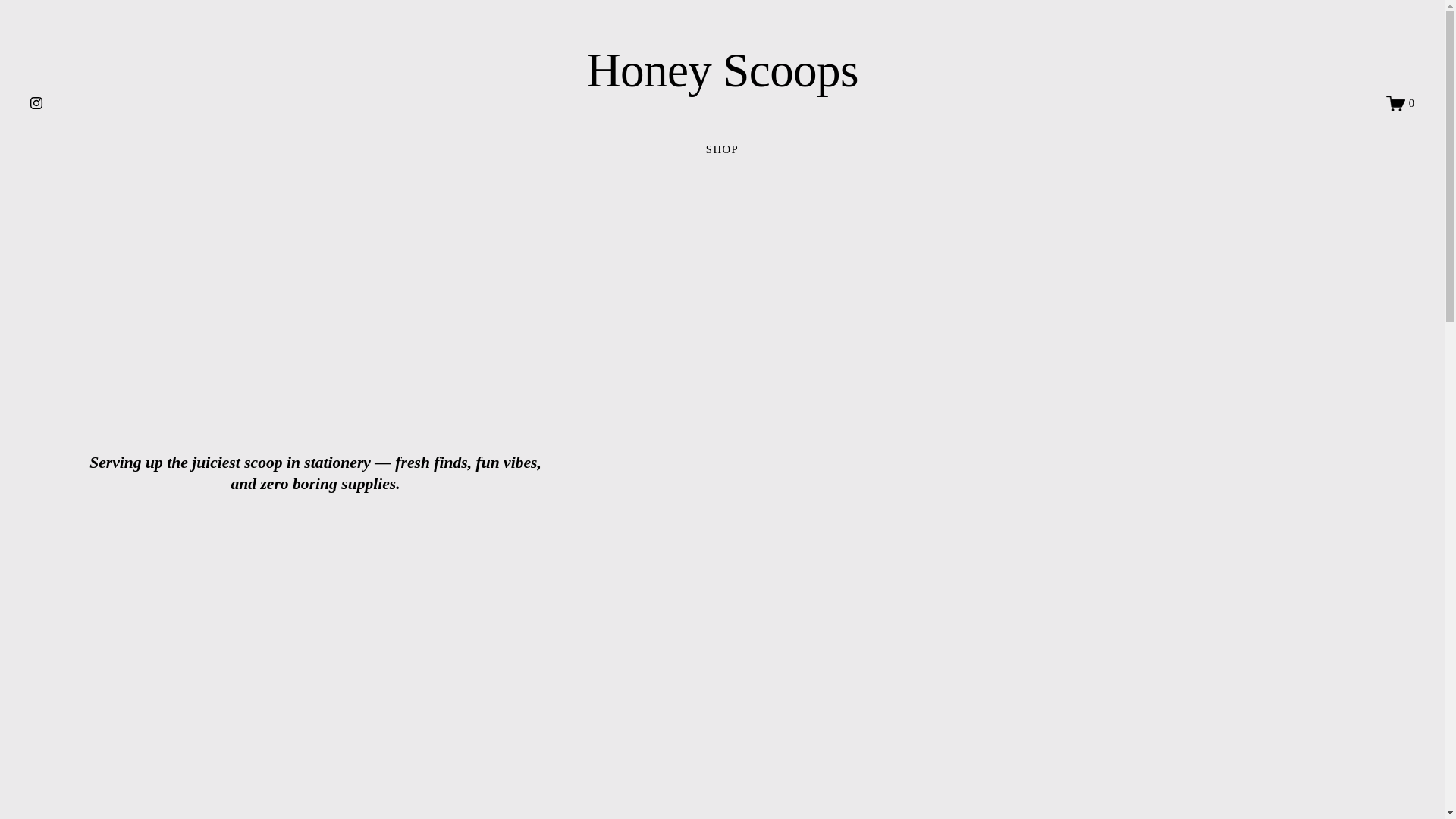 website screenshot of https://honeyscoops.ca/