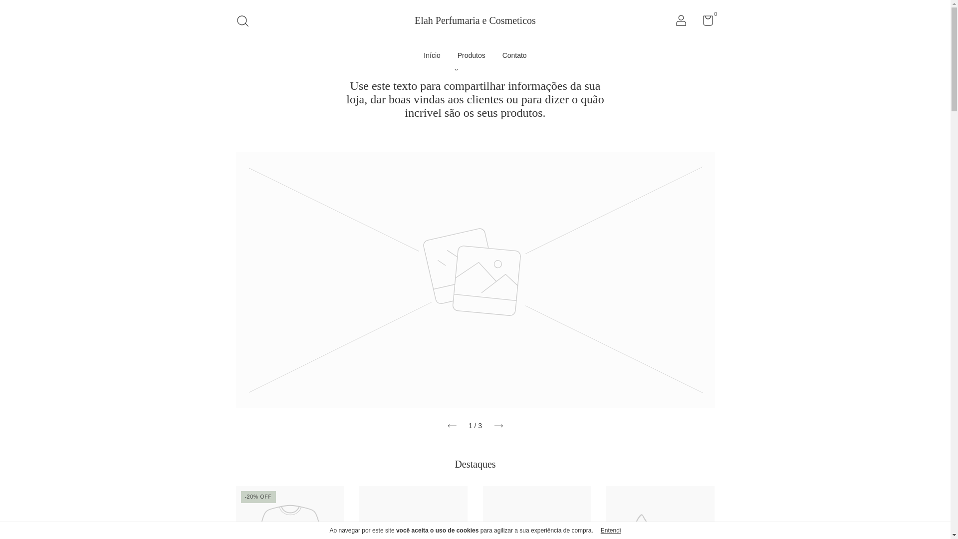 website screenshot of https://elahperfumaria.com.br/