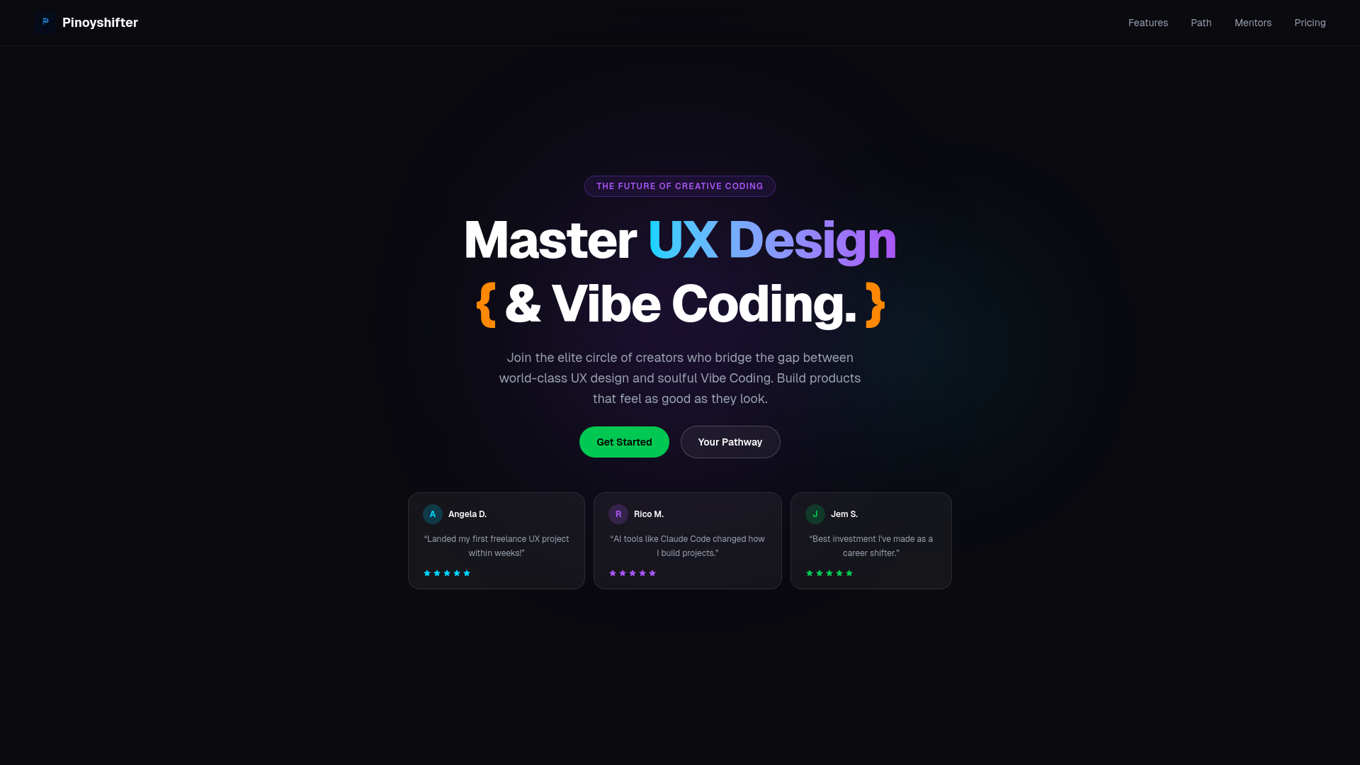 website screenshot of https://pinoyshifter.com/
