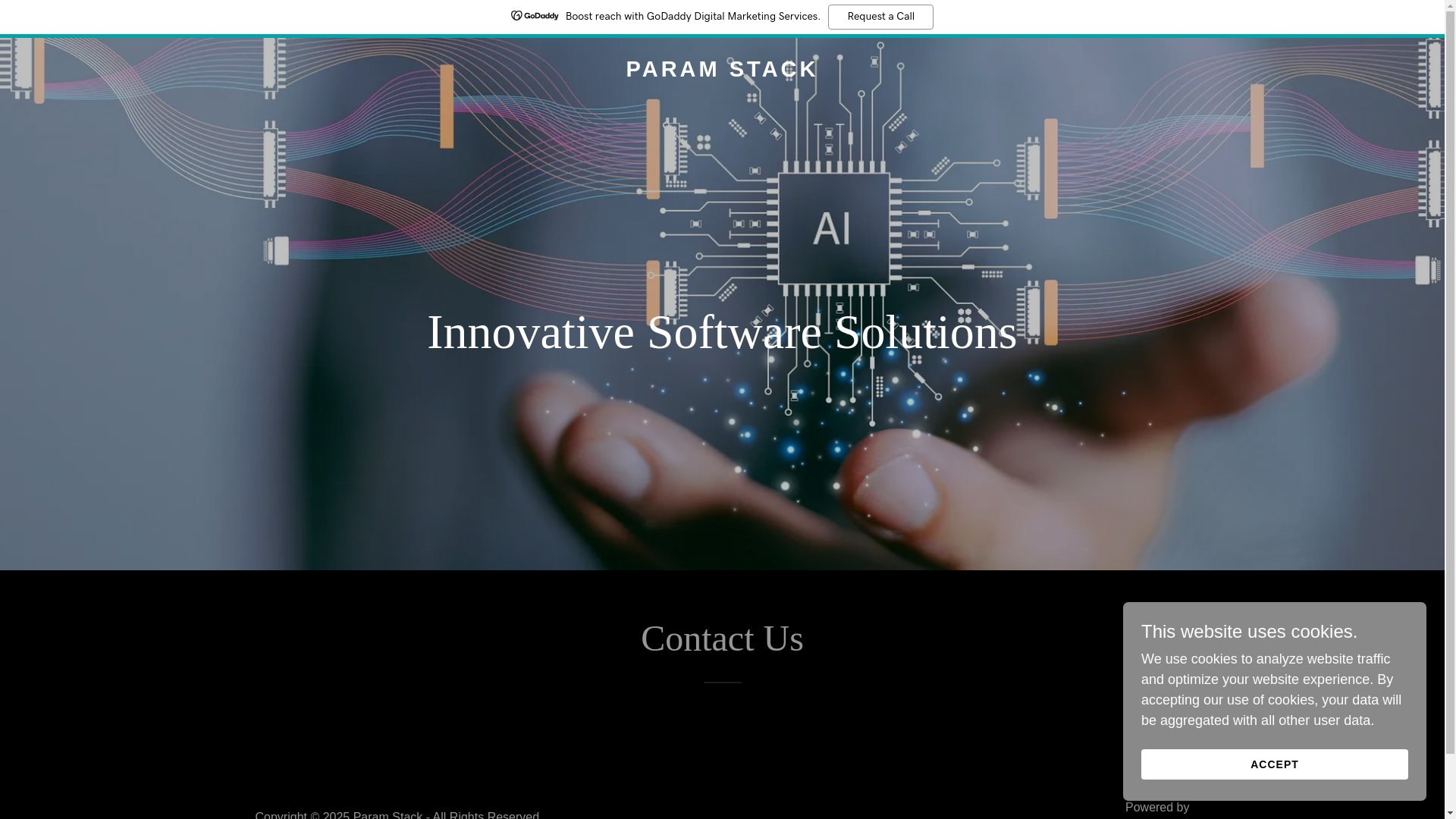 website screenshot of https://paramstack.com/