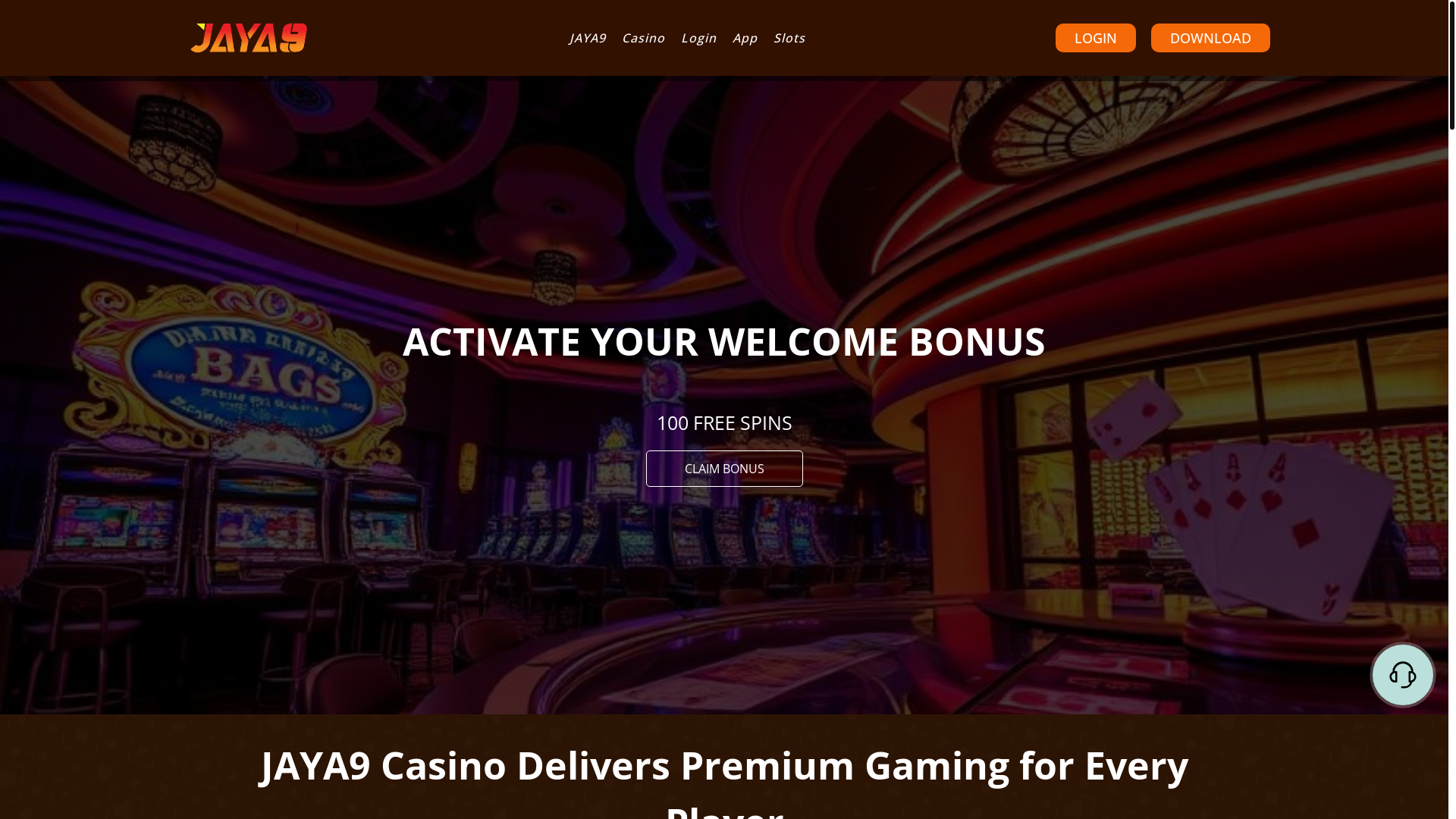 website screenshot of https://jaya9-en.com/