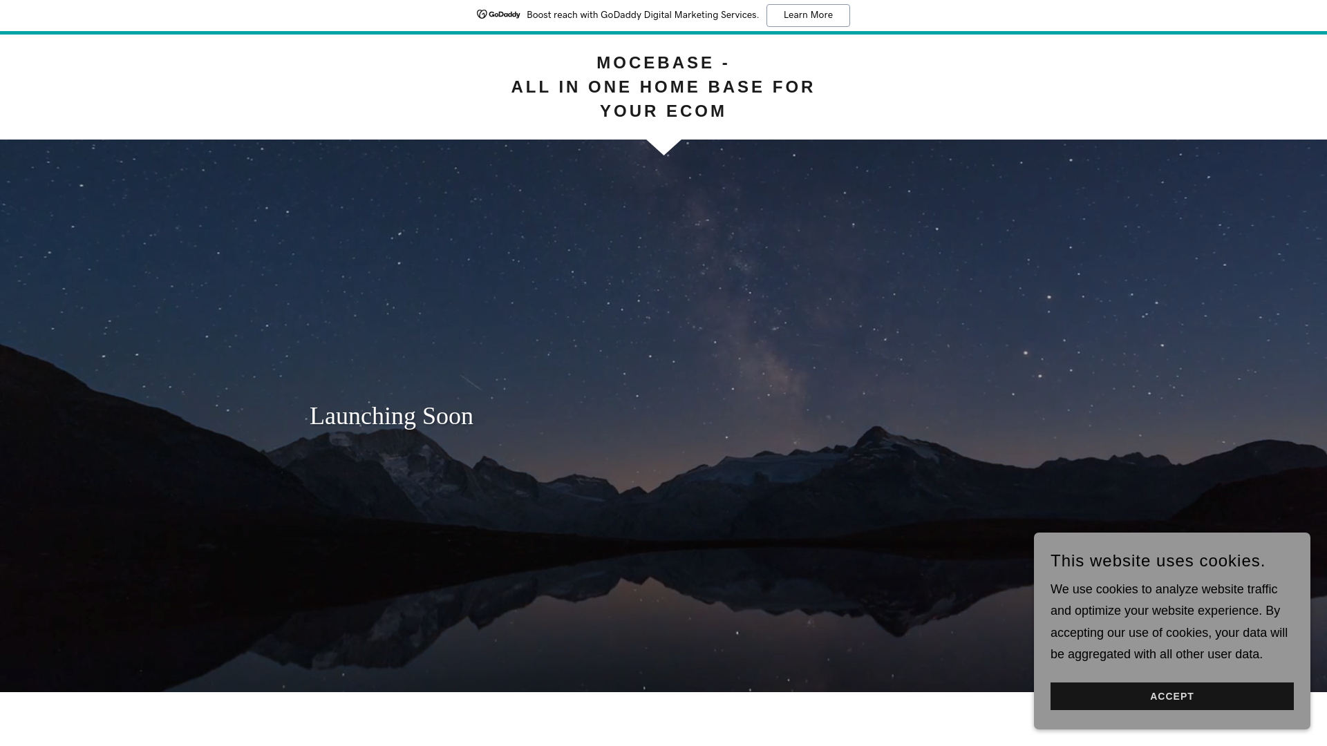 website screenshot of https://mocebase.com/