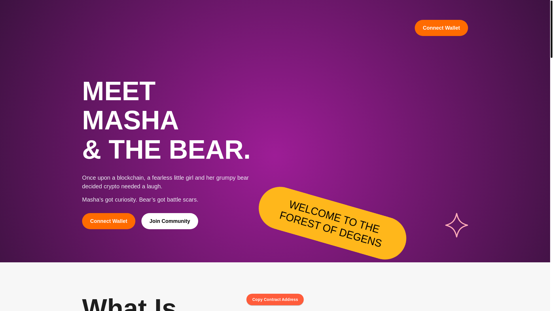 website screenshot of https://mashatoken.pages.dev/