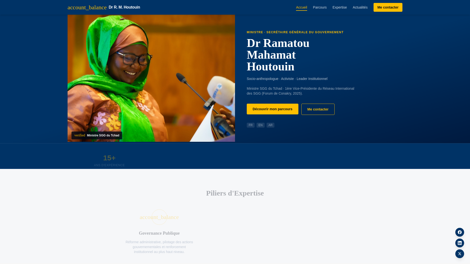 website screenshot of https://site-web-ministre.online/