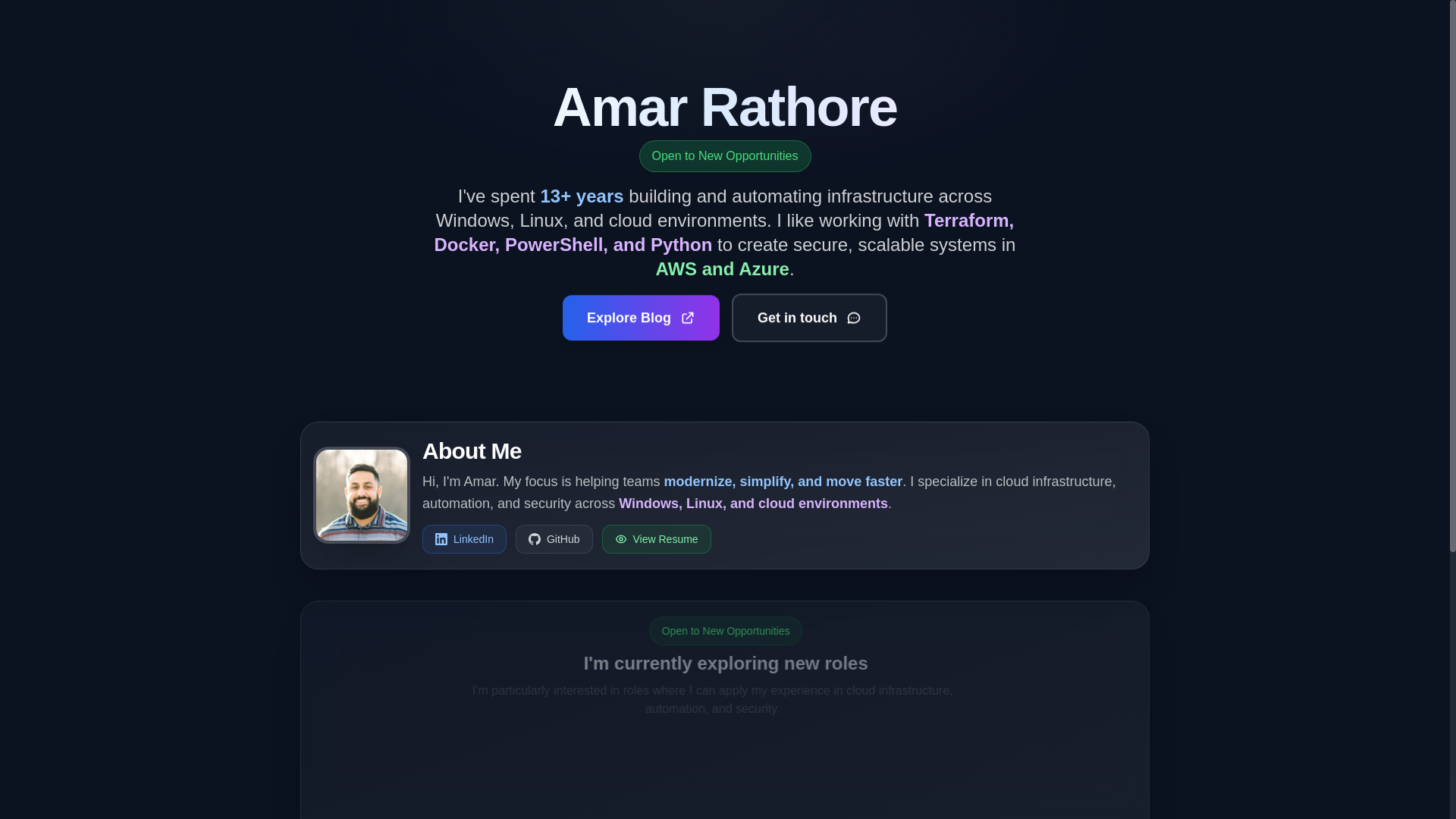 website screenshot of https://amar-r-dot-com.pages.dev/