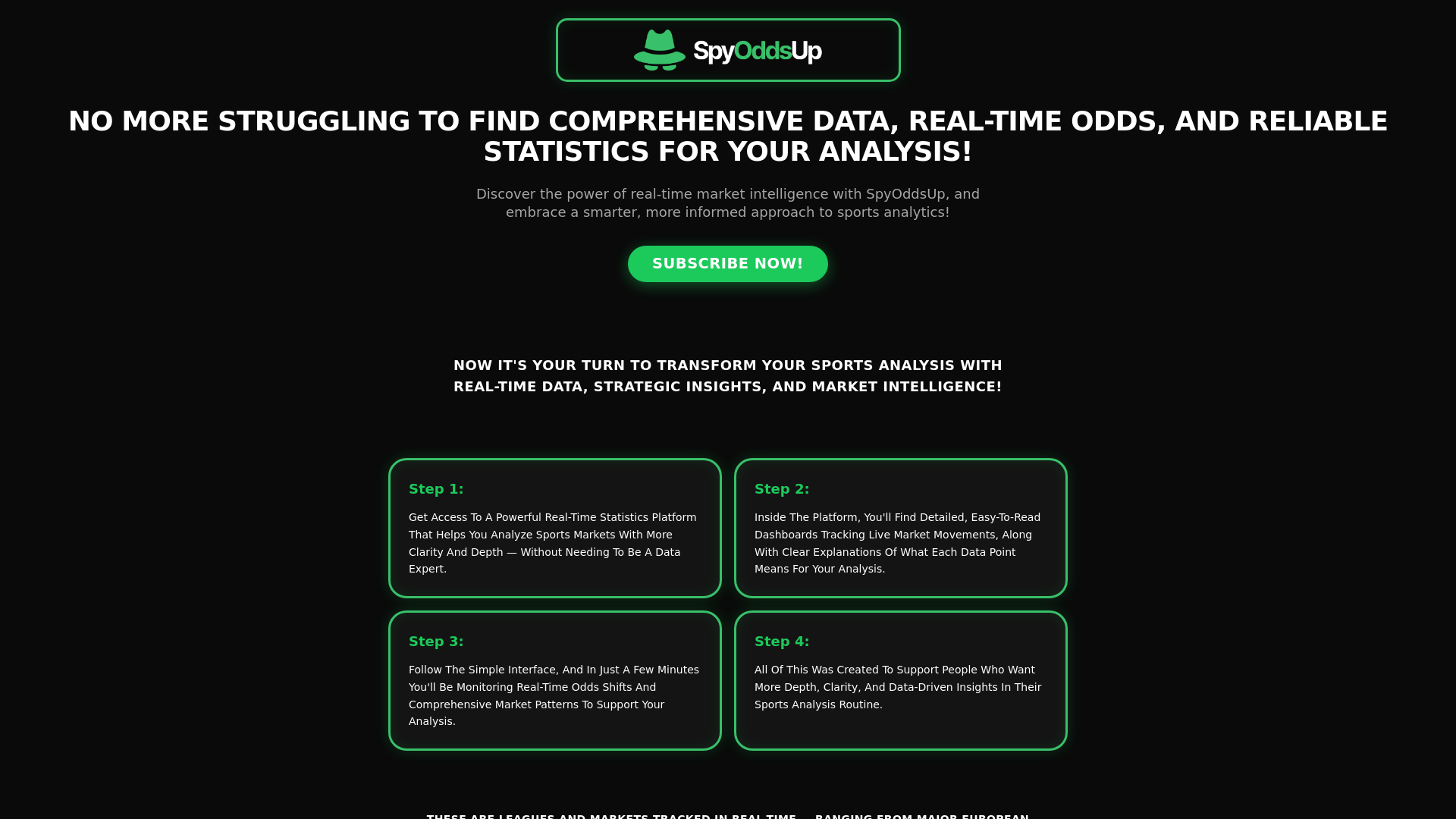 website screenshot of https://spyoddsup.online/
