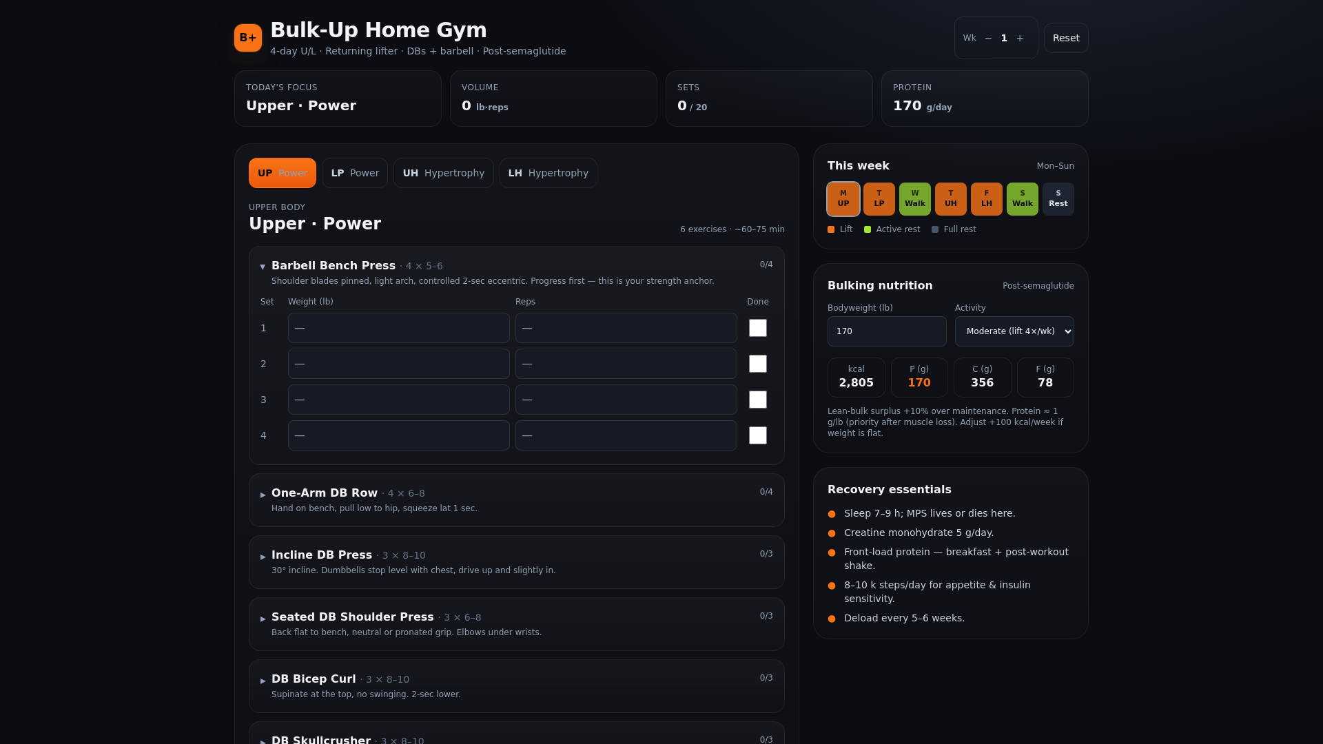 website screenshot of https://gym-dashboard-es4.pages.dev/