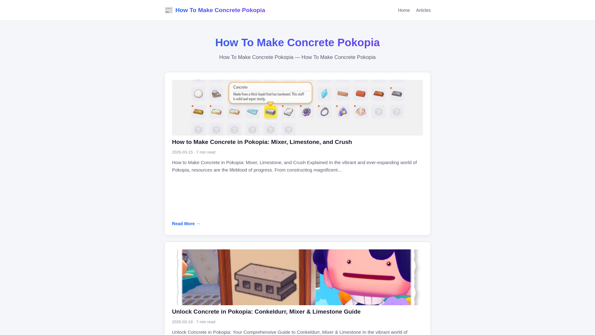 website screenshot of https://how-to-make-concrete-pokopia.pages.dev/