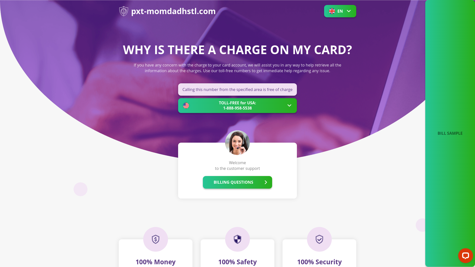 website screenshot of https://pxt-momdadhstl.com