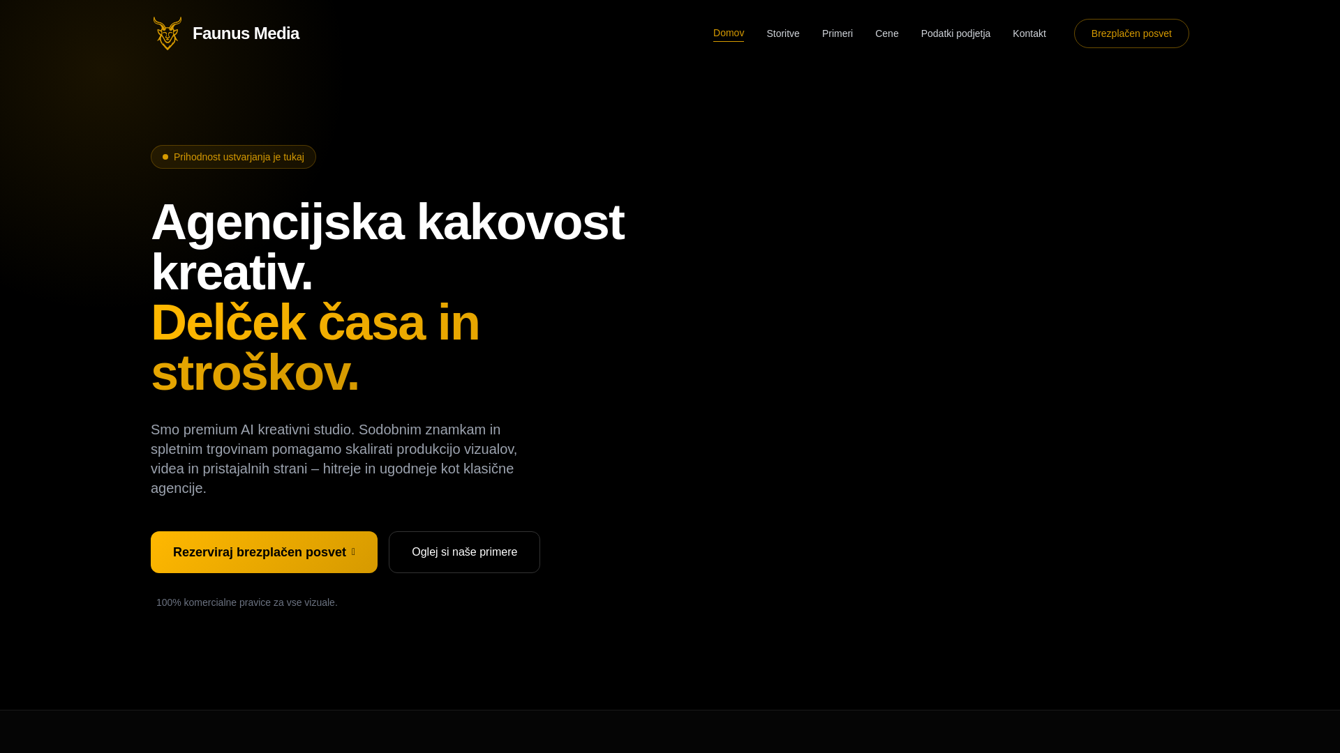 website screenshot of https://faunusmedia.com/