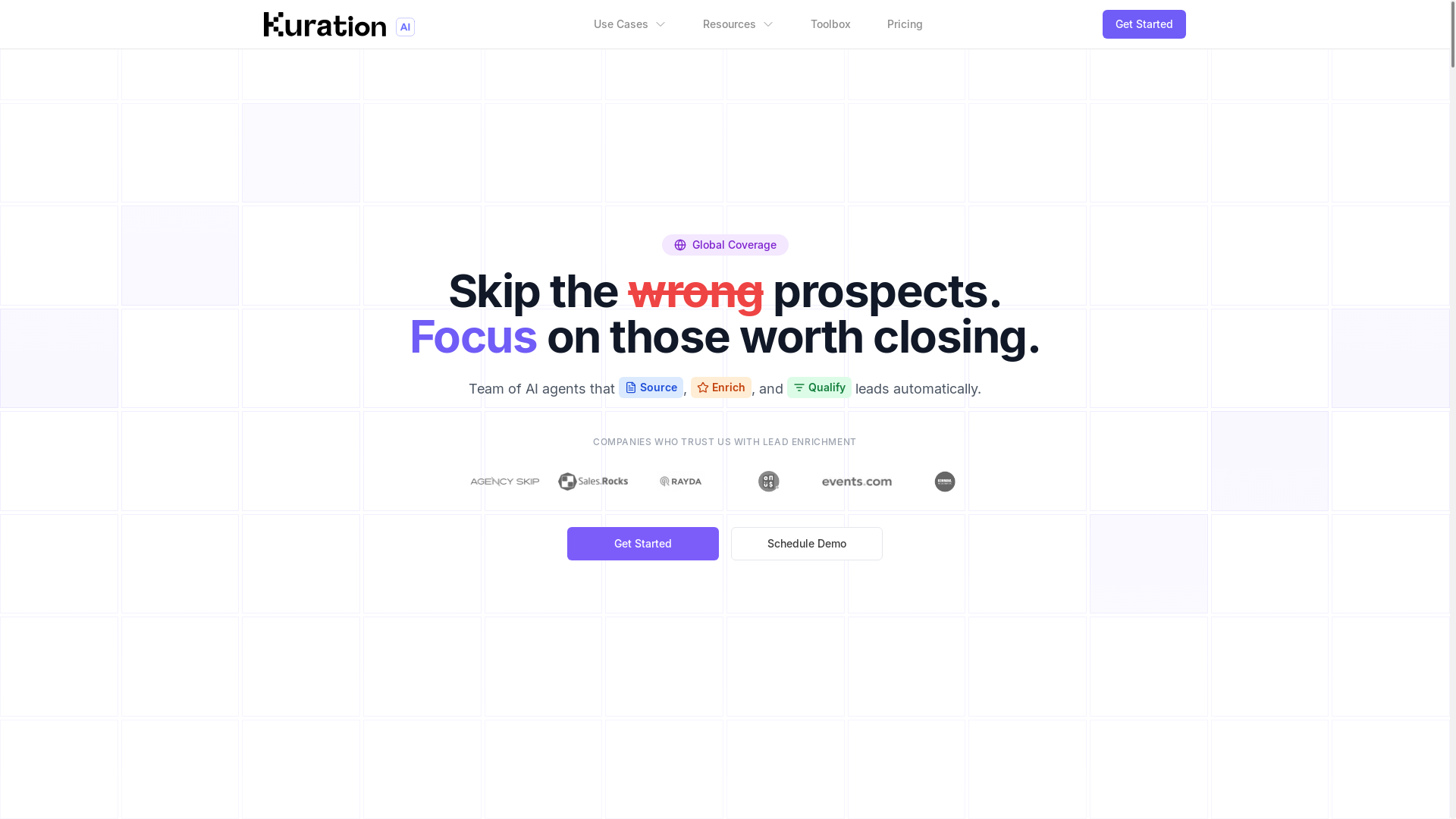 website screenshot of https://getkurationaihq.com/