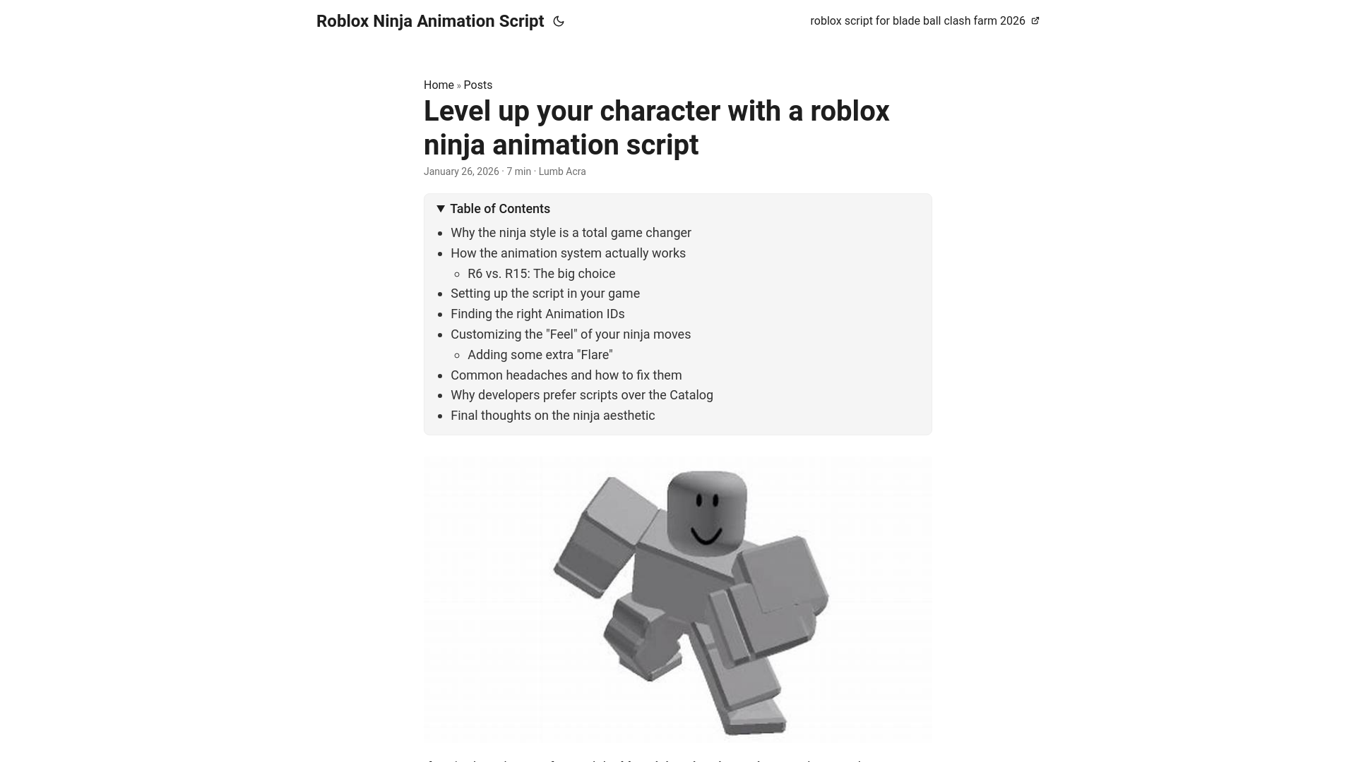 website screenshot of https://roblox-ninja-animation-script.pages.dev/