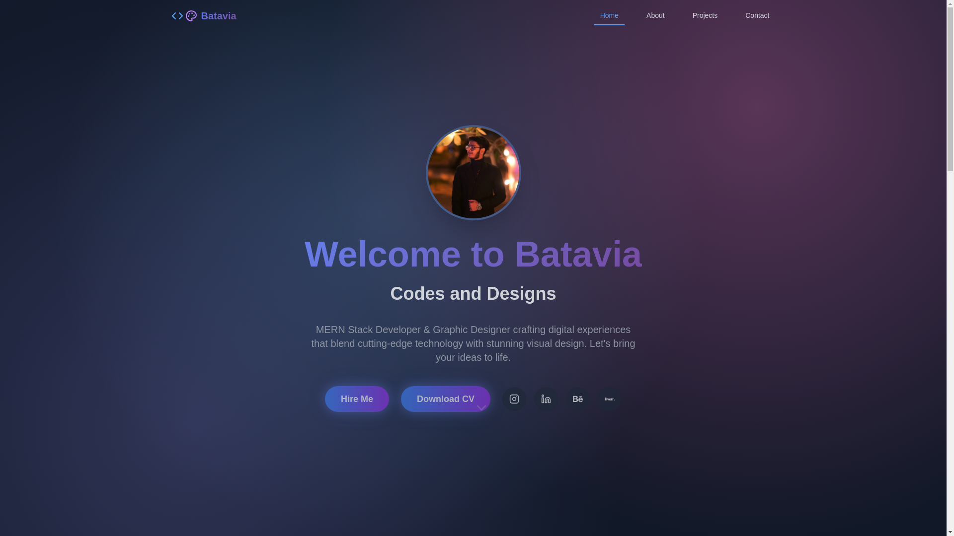 website screenshot of https://abdurrahmanbatavia.com/