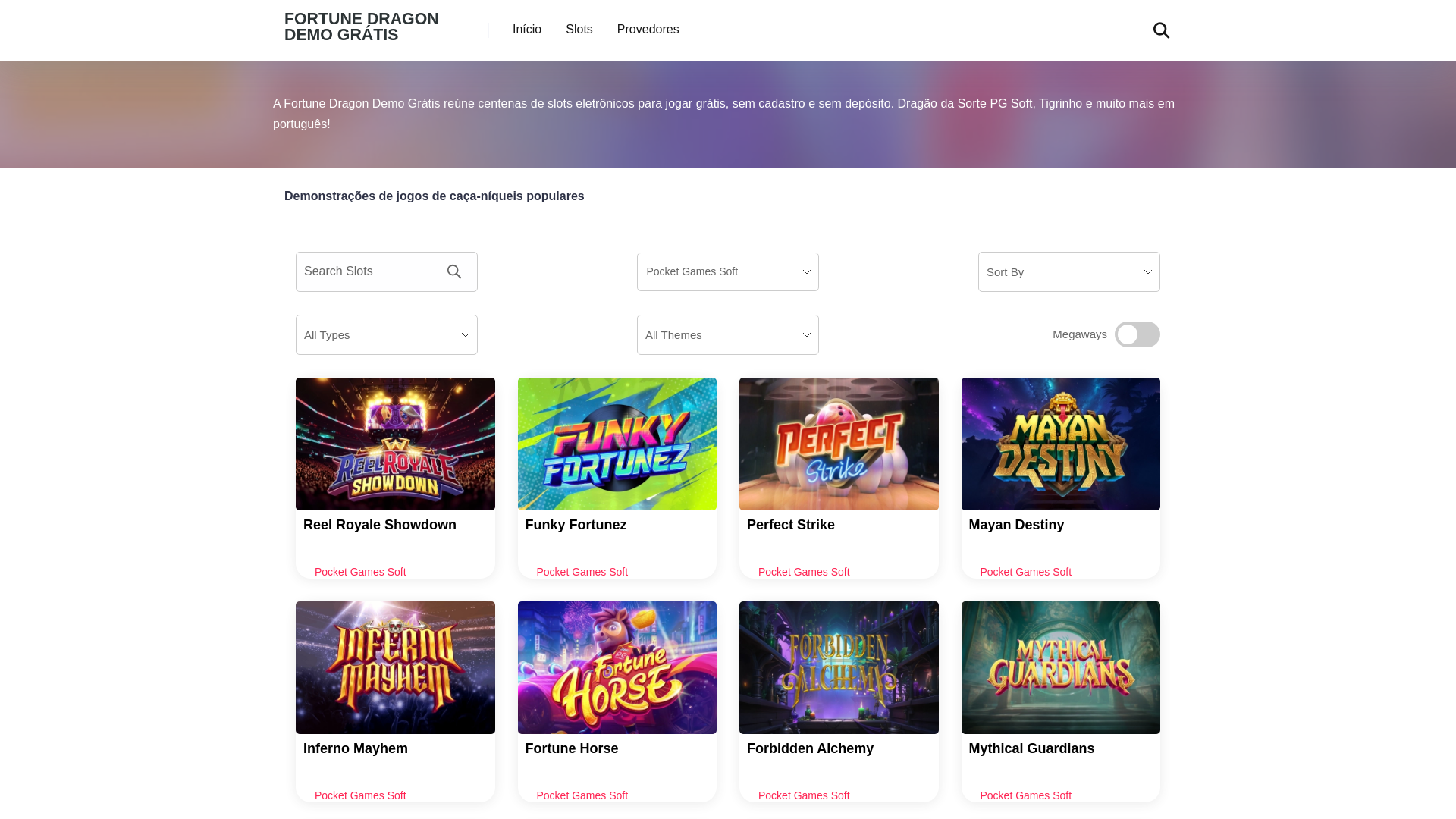 website screenshot of https://fortunedragondemogratis.club