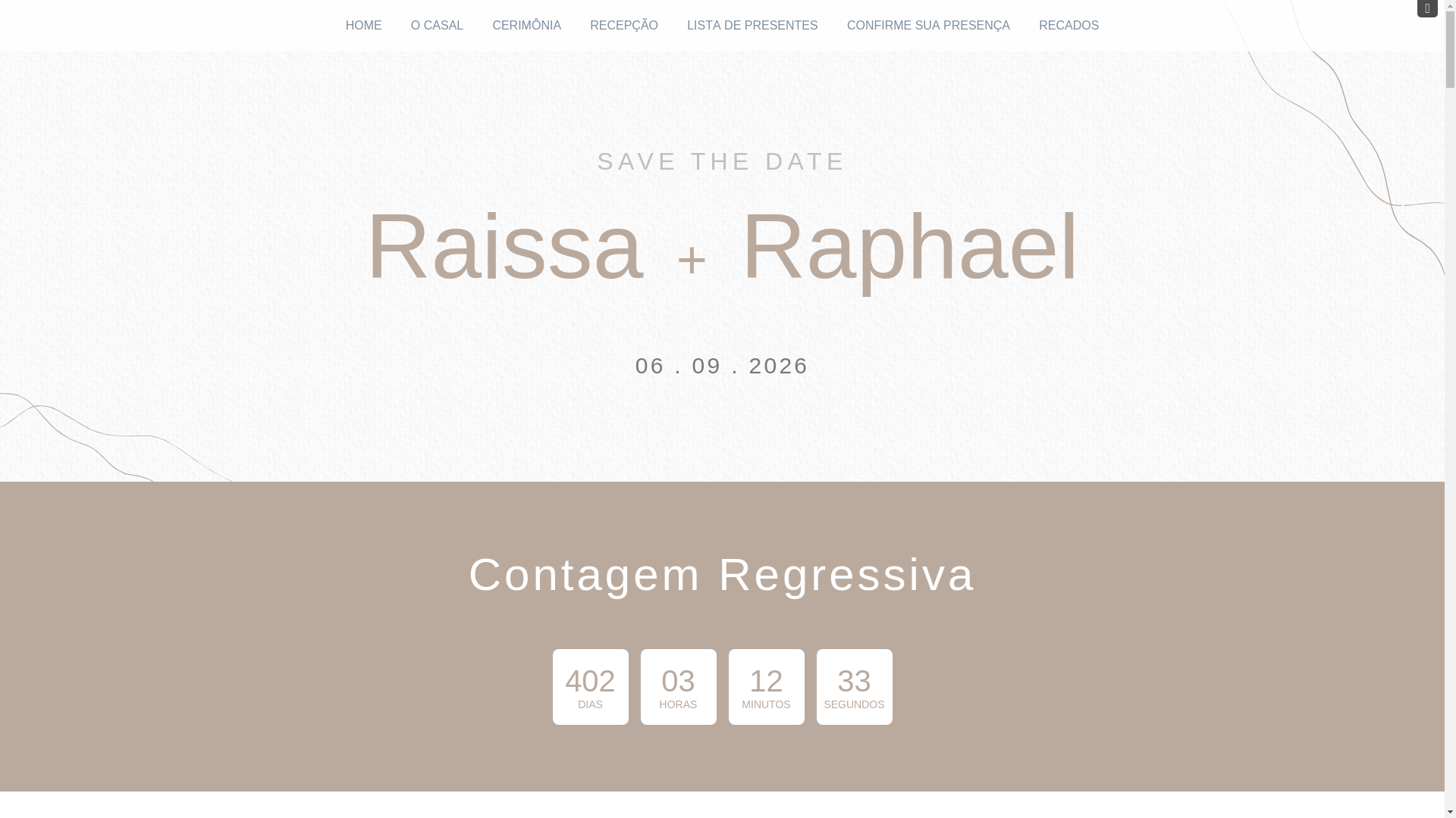 website screenshot of https://raissa-e-raphael.com.br/