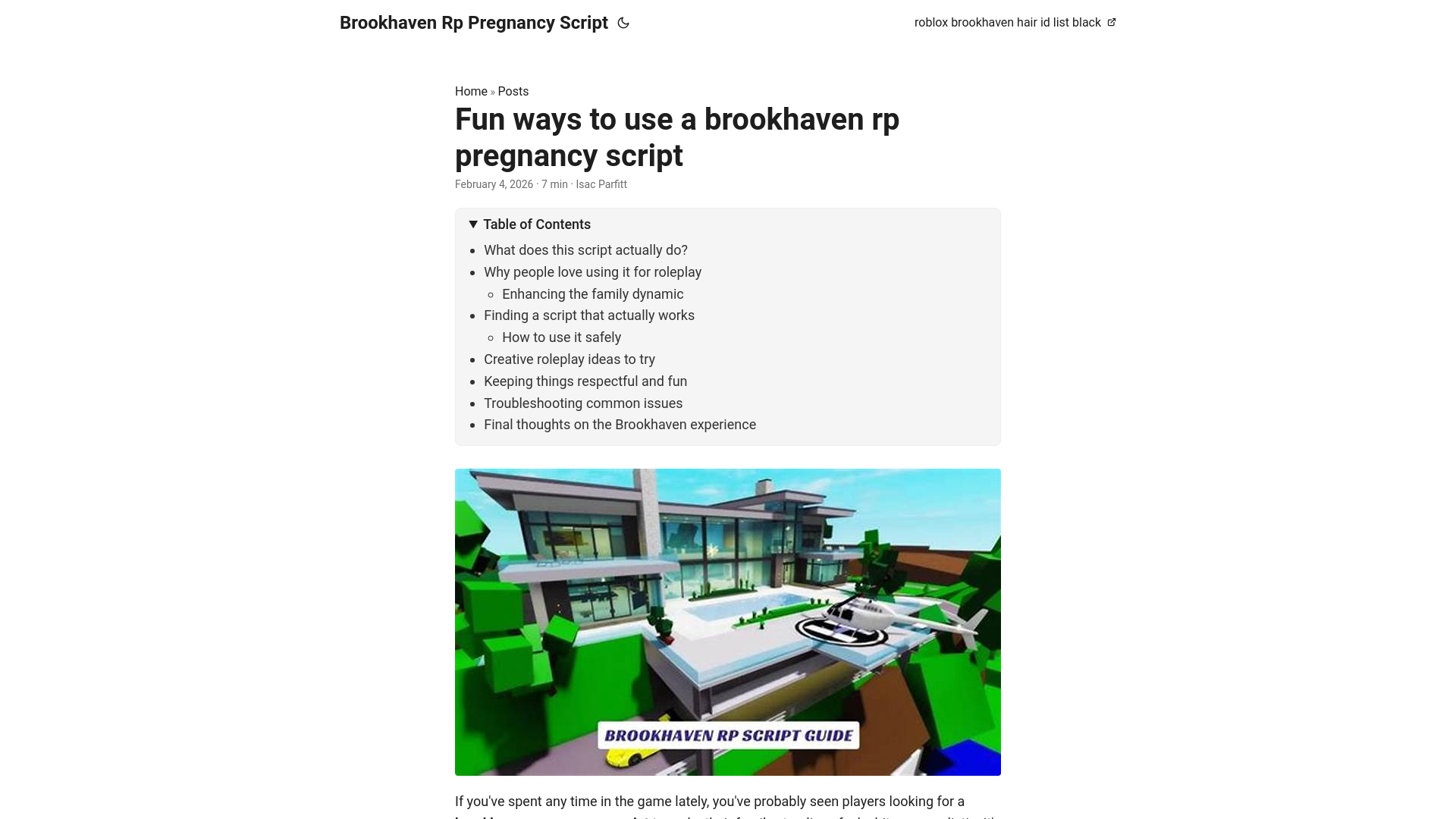 website screenshot of https://brookhaven-rp-pregnancy-script.pages.dev/