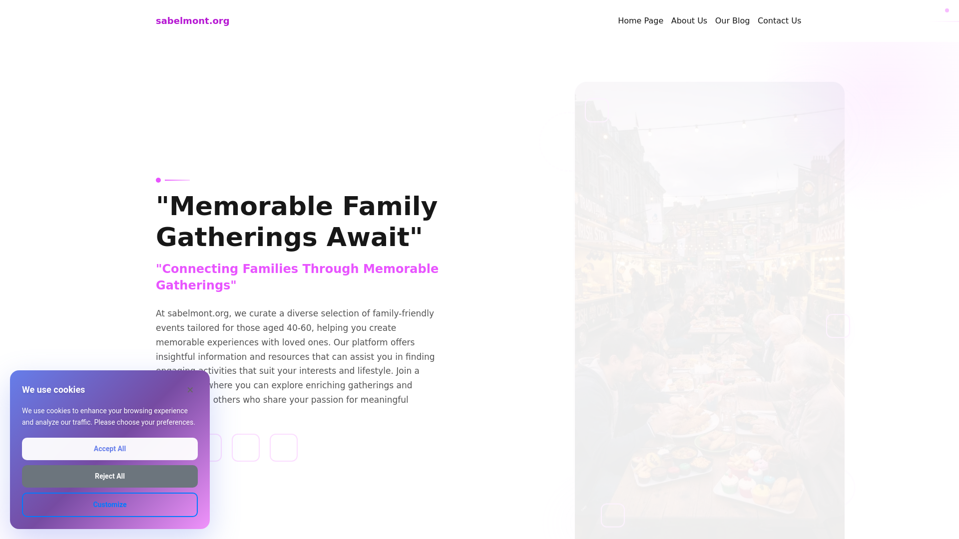 website screenshot of https://sabelmont.org/