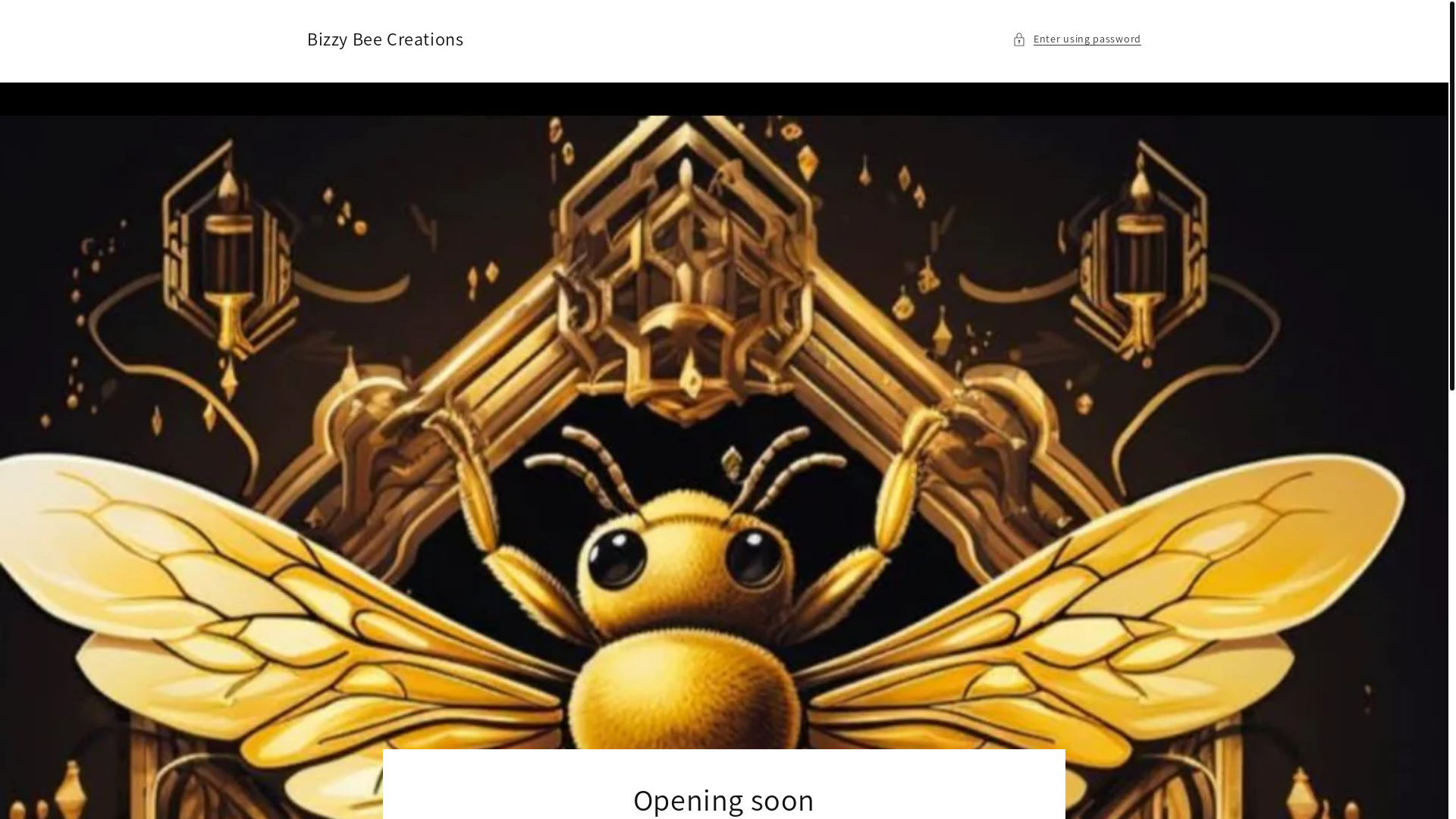 website screenshot of https://bizzybeecreations.org/