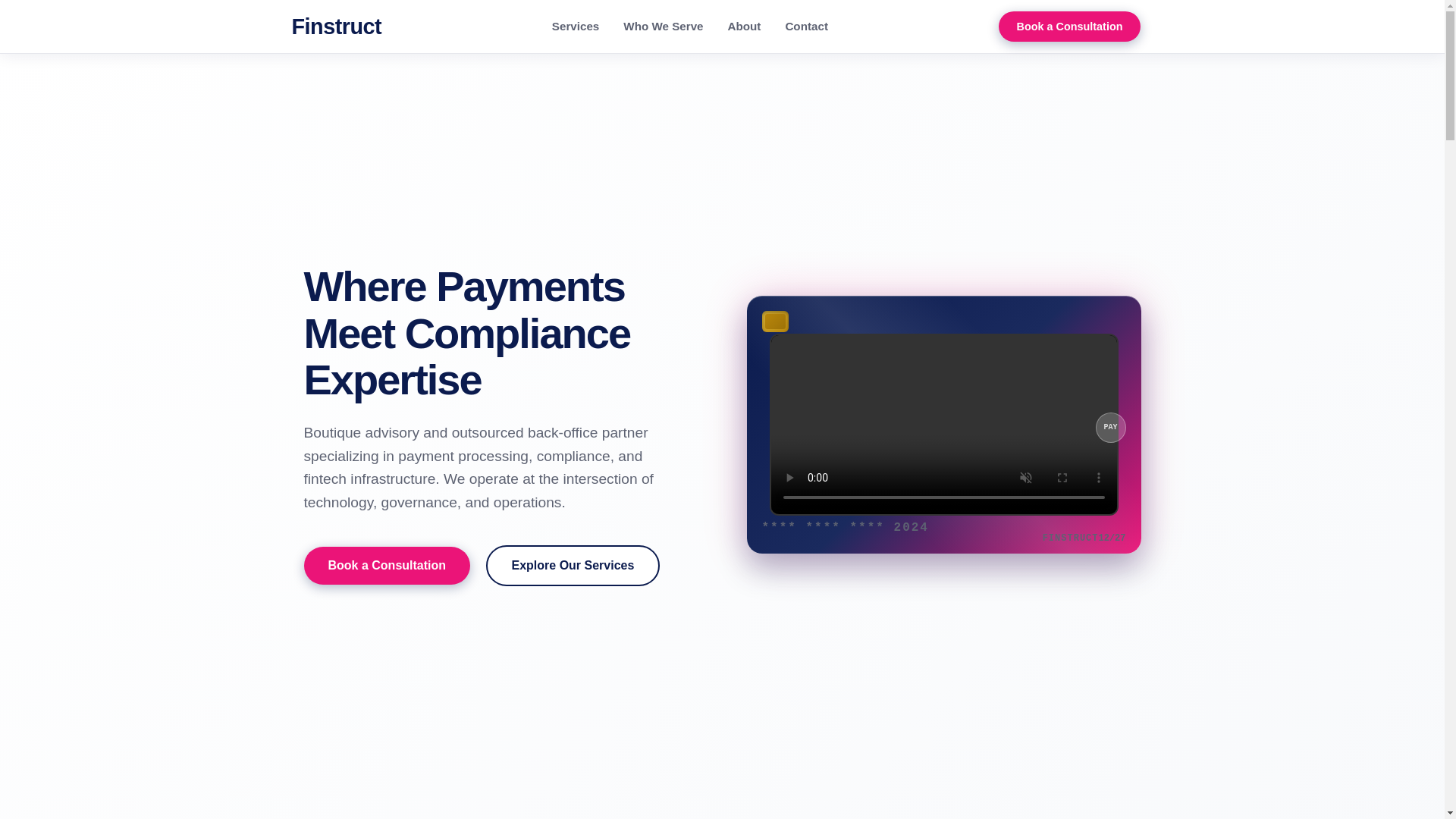 website screenshot of https://tryfinstruct-website.pages.dev/