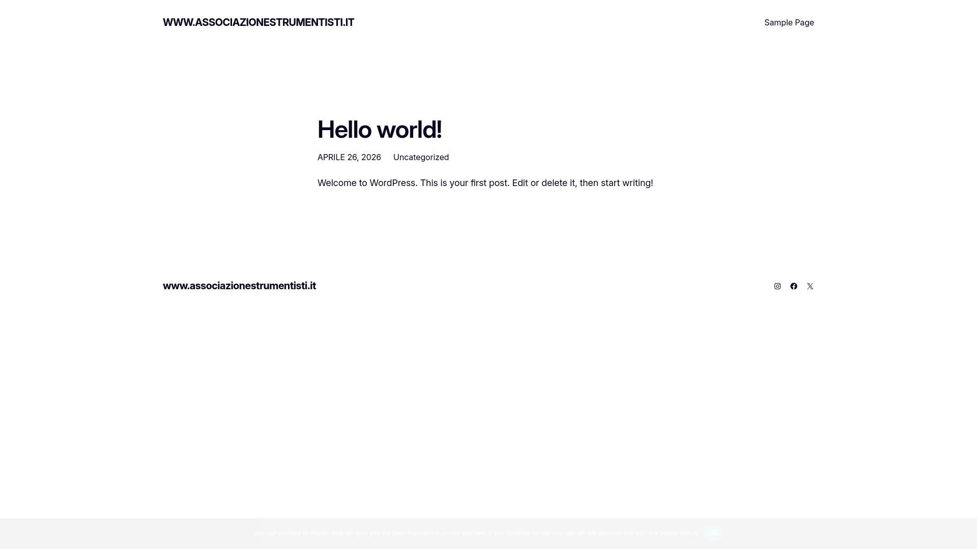 website screenshot of https://associazionestrumentisti.it/