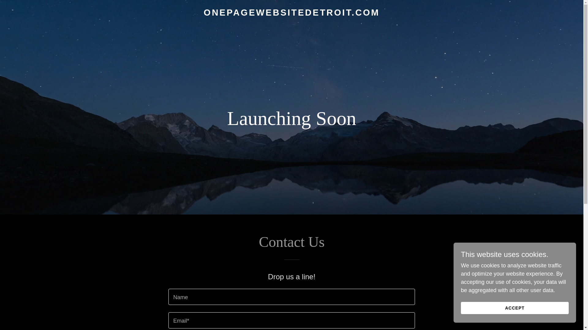 website screenshot of https://onepagewebsitedetroit.com/