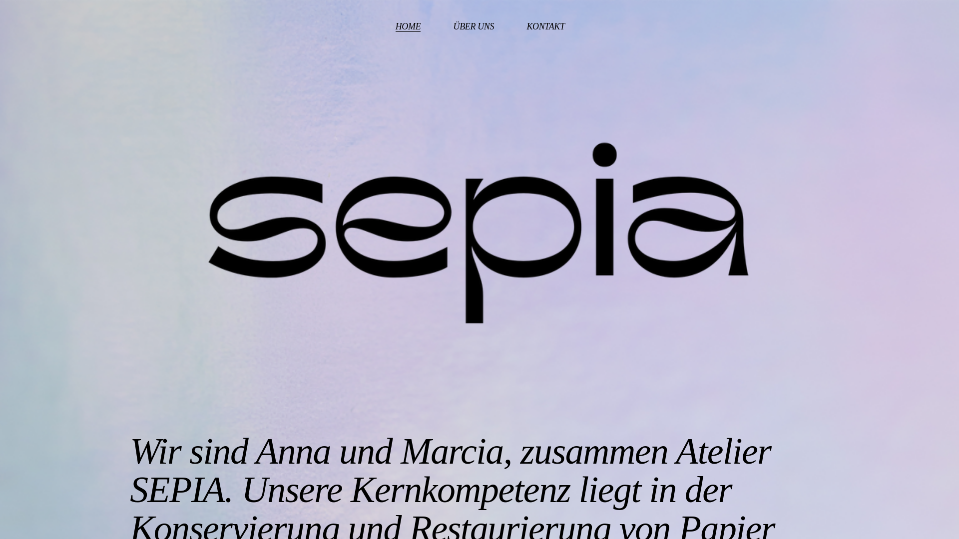website screenshot of https://atelier-sepia.ch