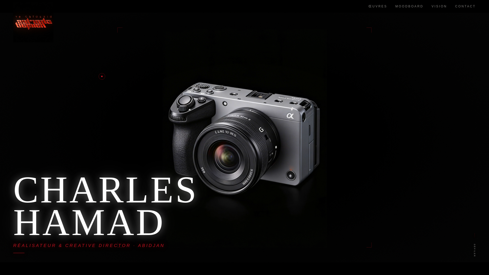 website screenshot of https://charleshamad.xyz/