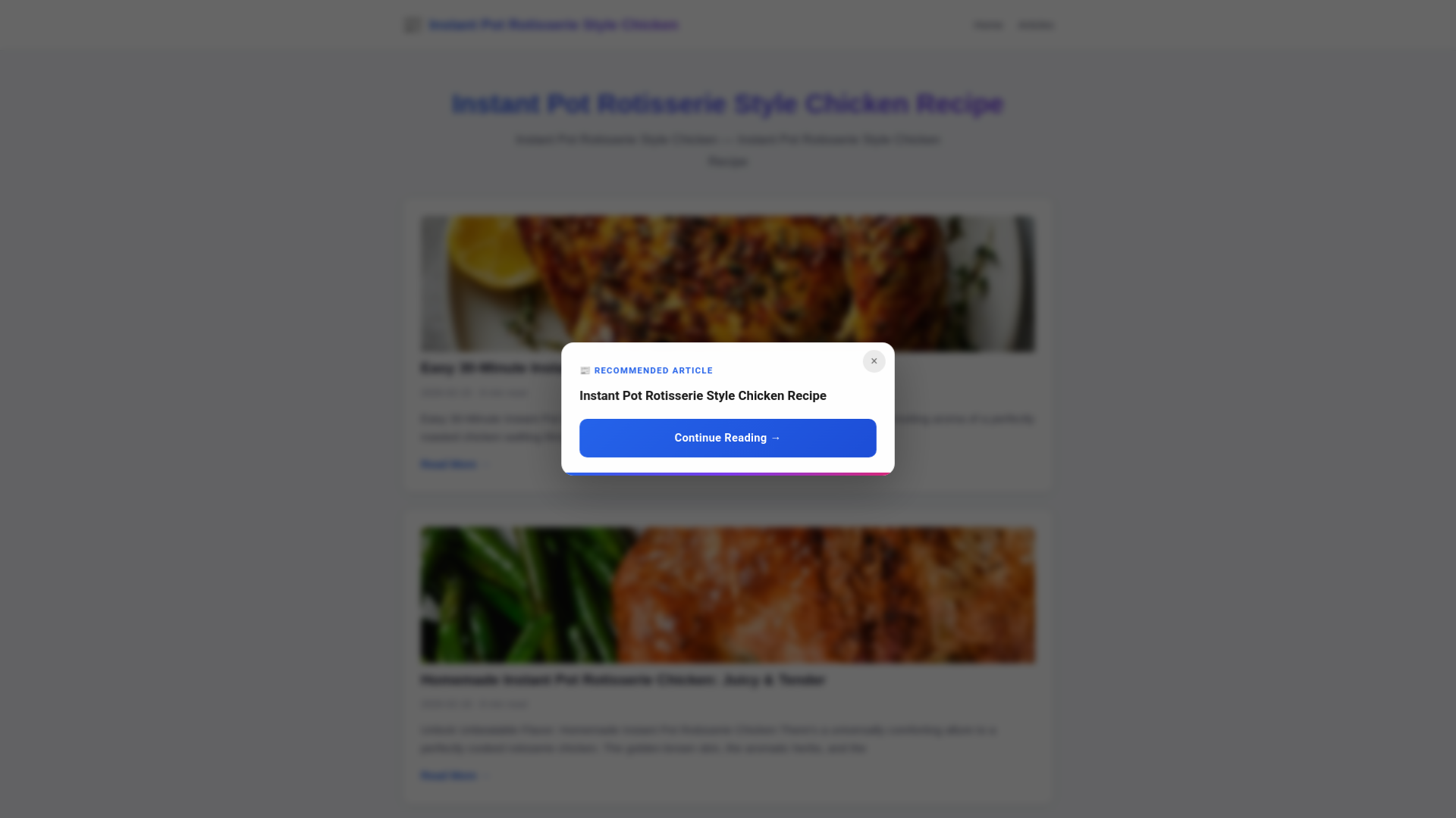 website screenshot of https://instant-pot-rotisserie-style-chicken-recipe.pages.dev/
