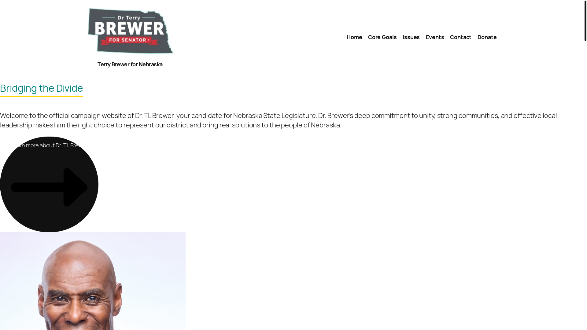 website screenshot of https://terrybrewerfornebraska.com/