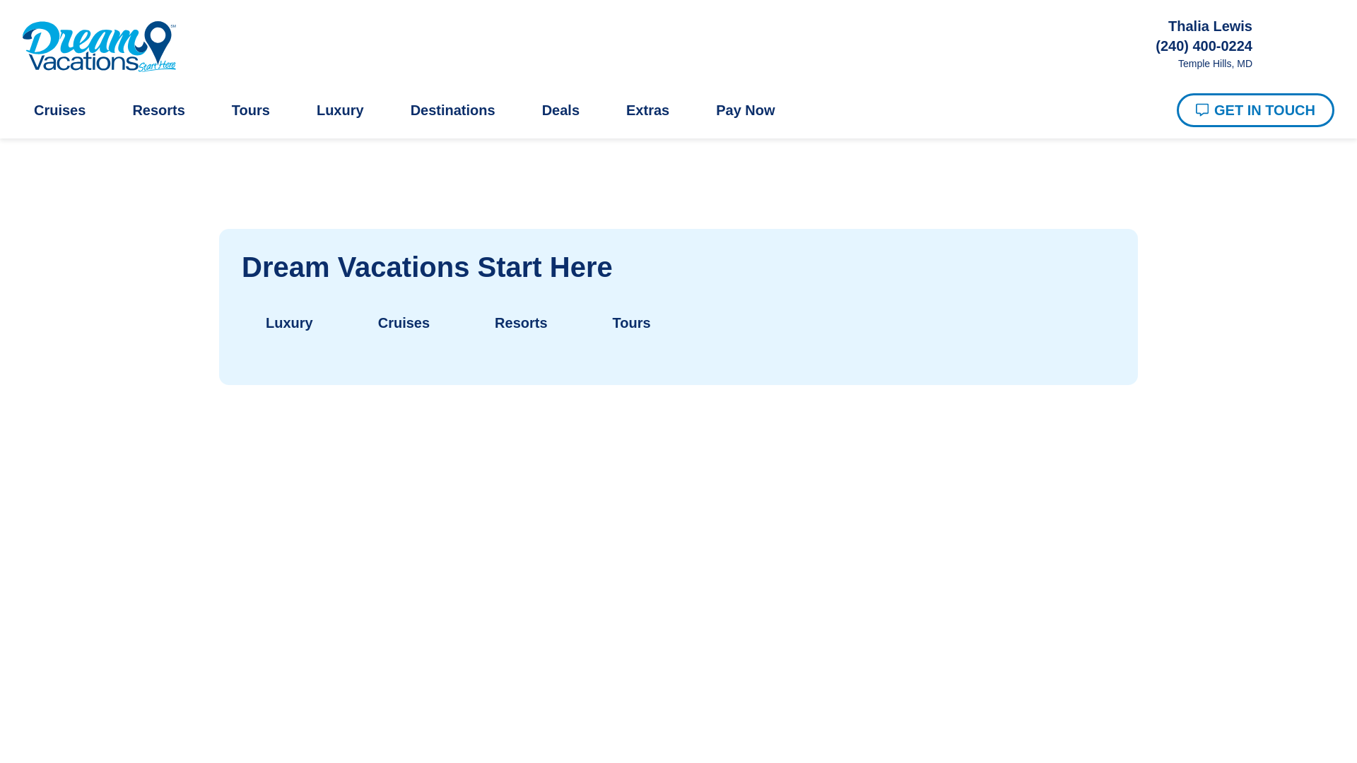 website screenshot of https://lovelydetours.com/