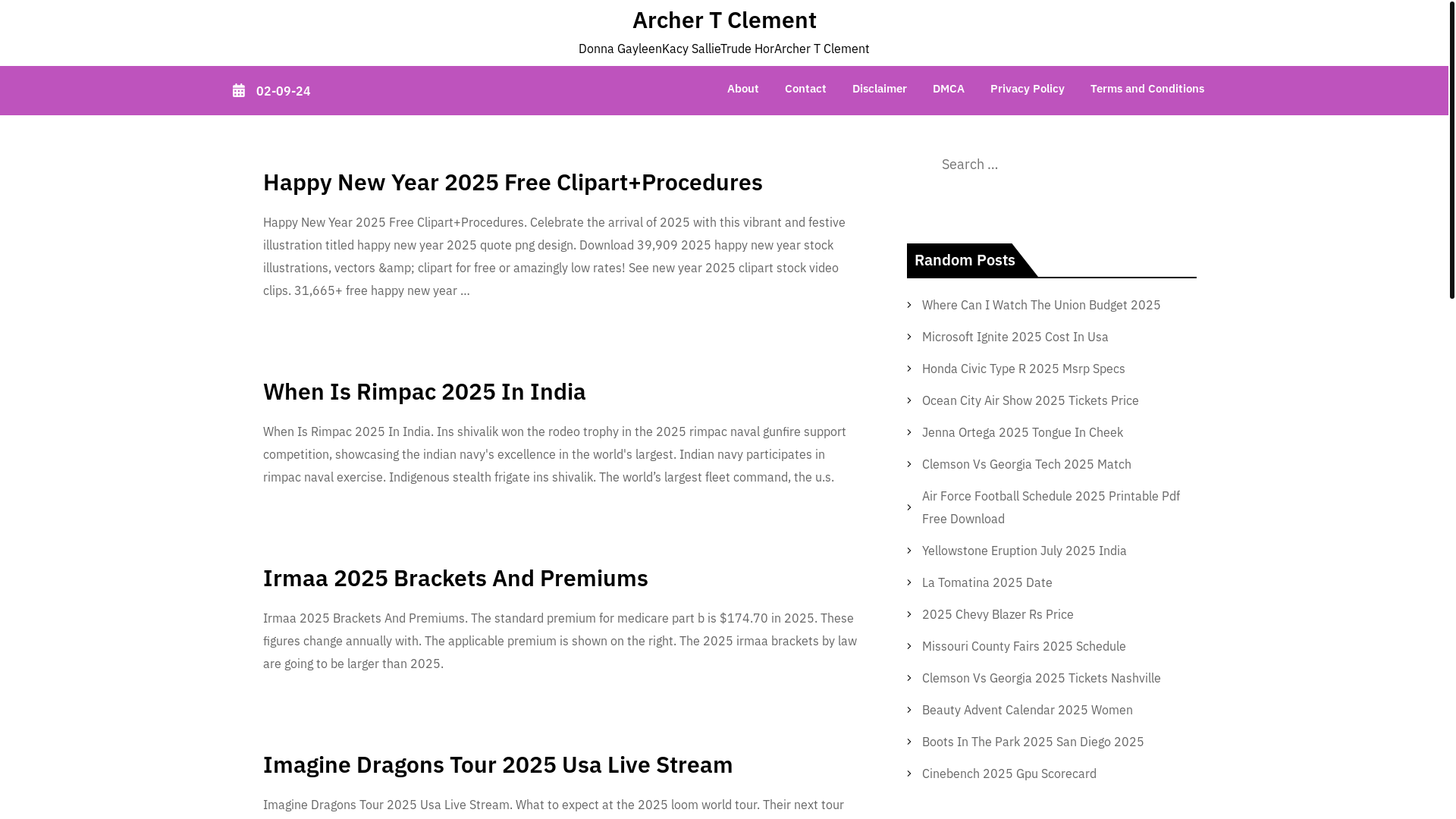 website screenshot of https://archertclement.pages.dev/