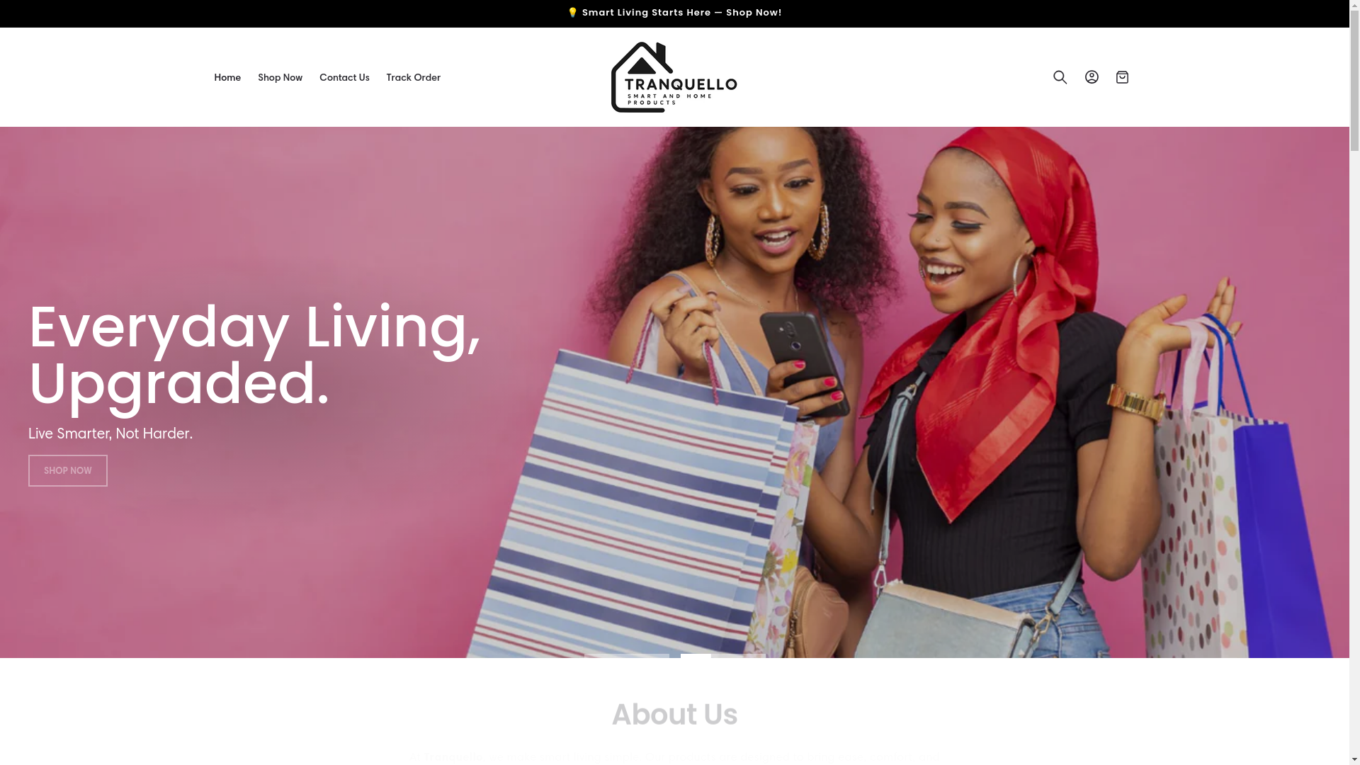 website screenshot of https://tranquello.com/
