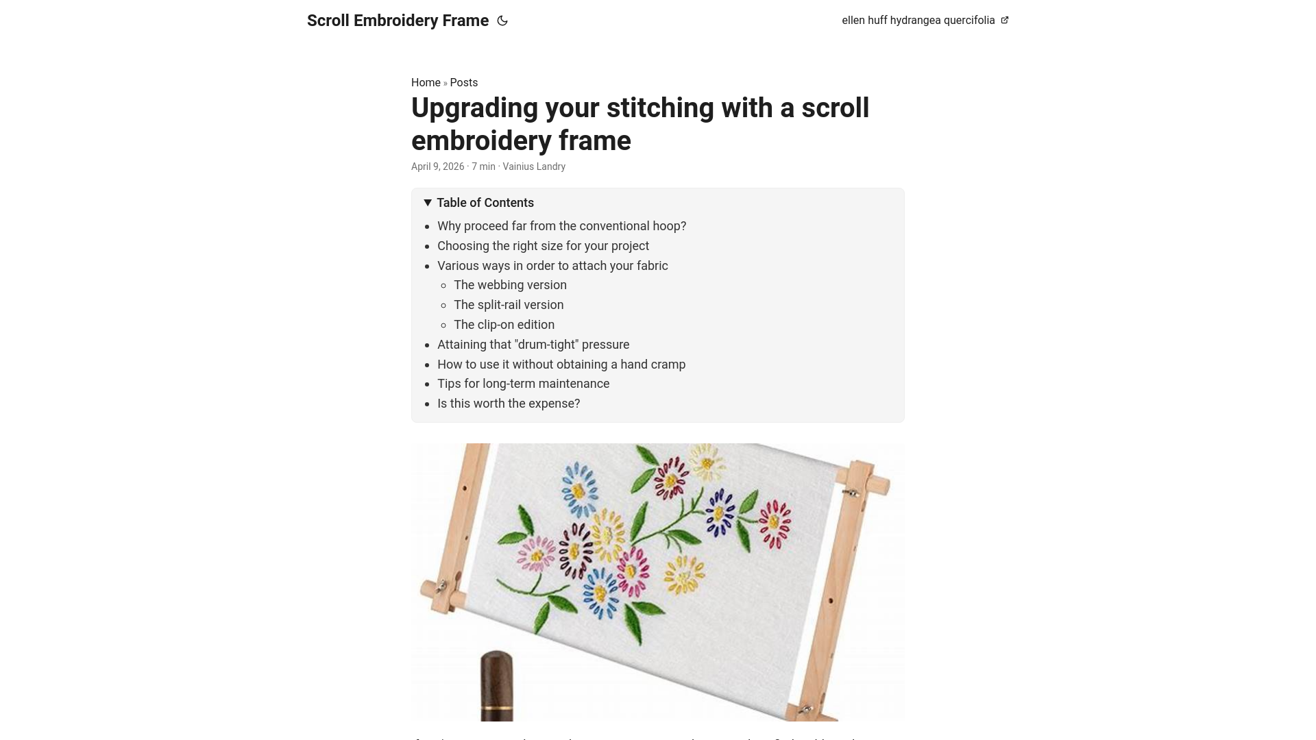 website screenshot of https://scroll-embroidery-frame.pages.dev/
