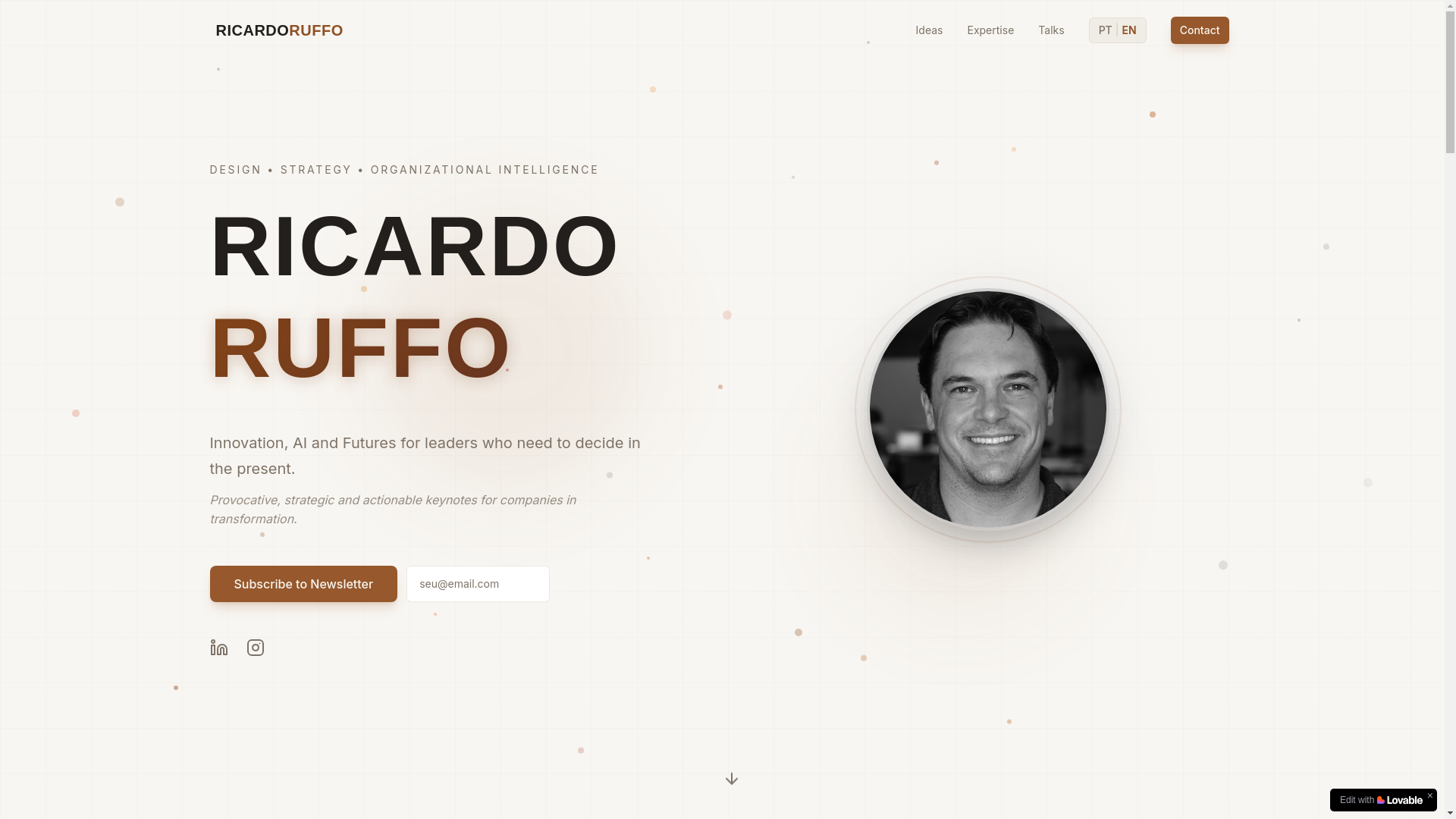 website screenshot of https://ricardoruffo.cc/