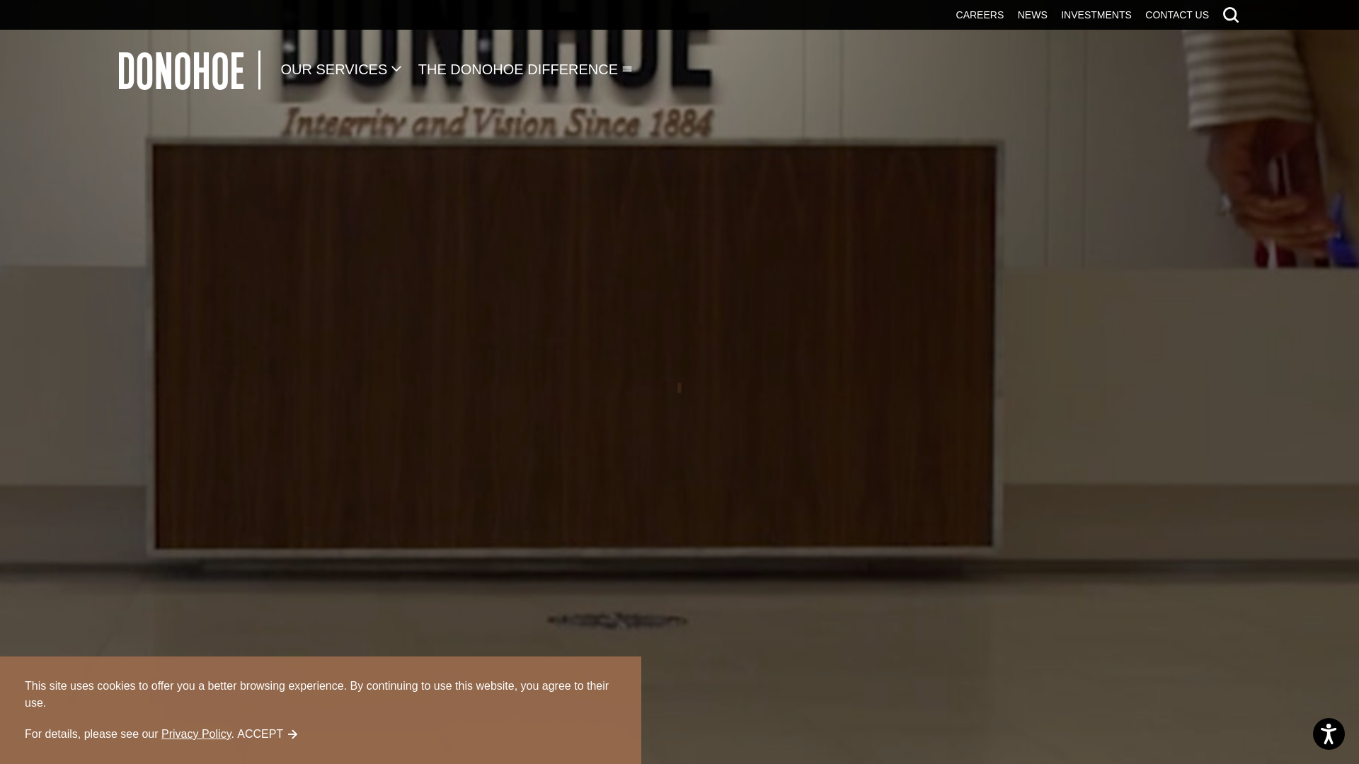 website screenshot of http://donohoe.com/
