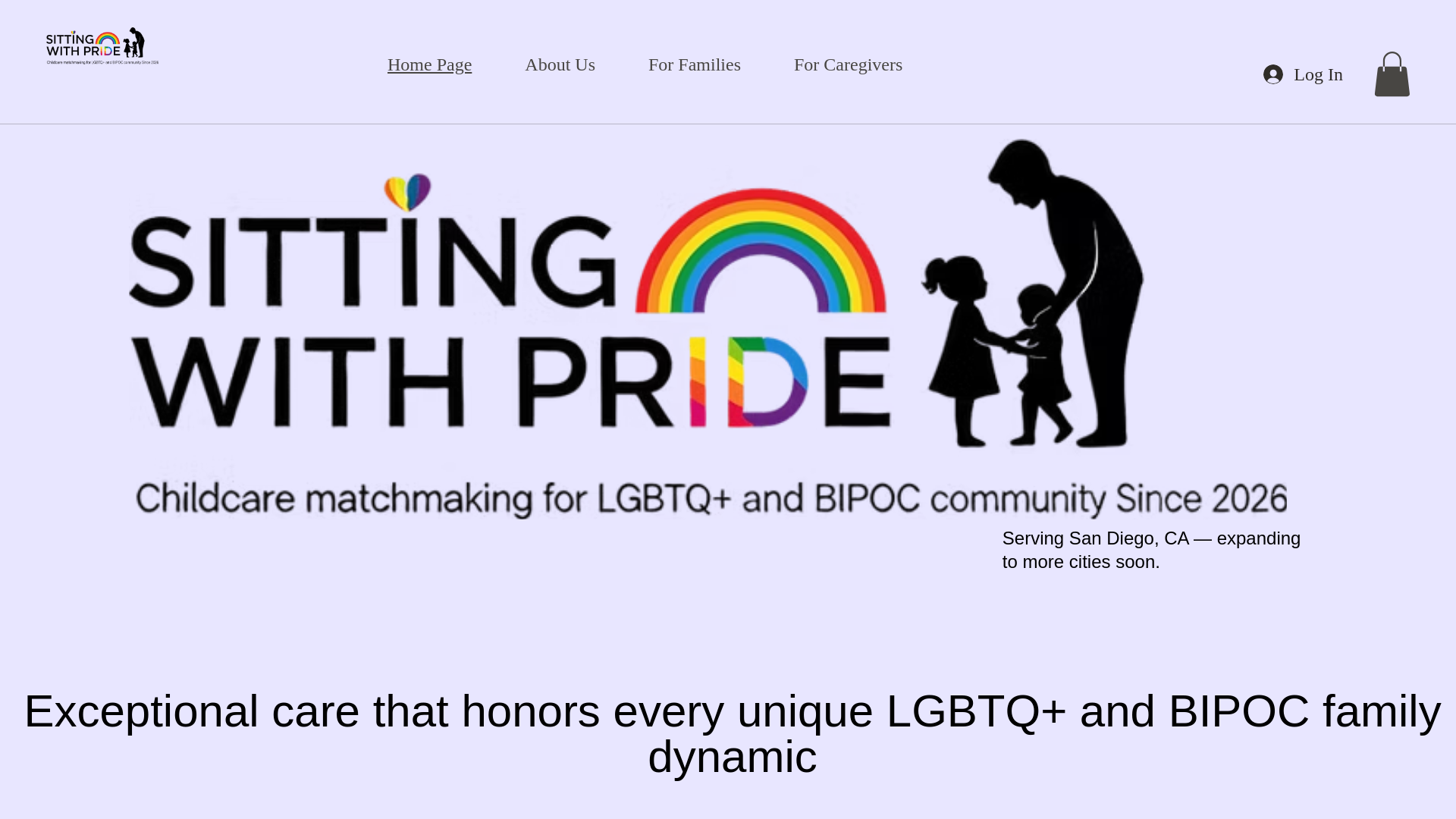 website screenshot of https://sittingwithpride.com/