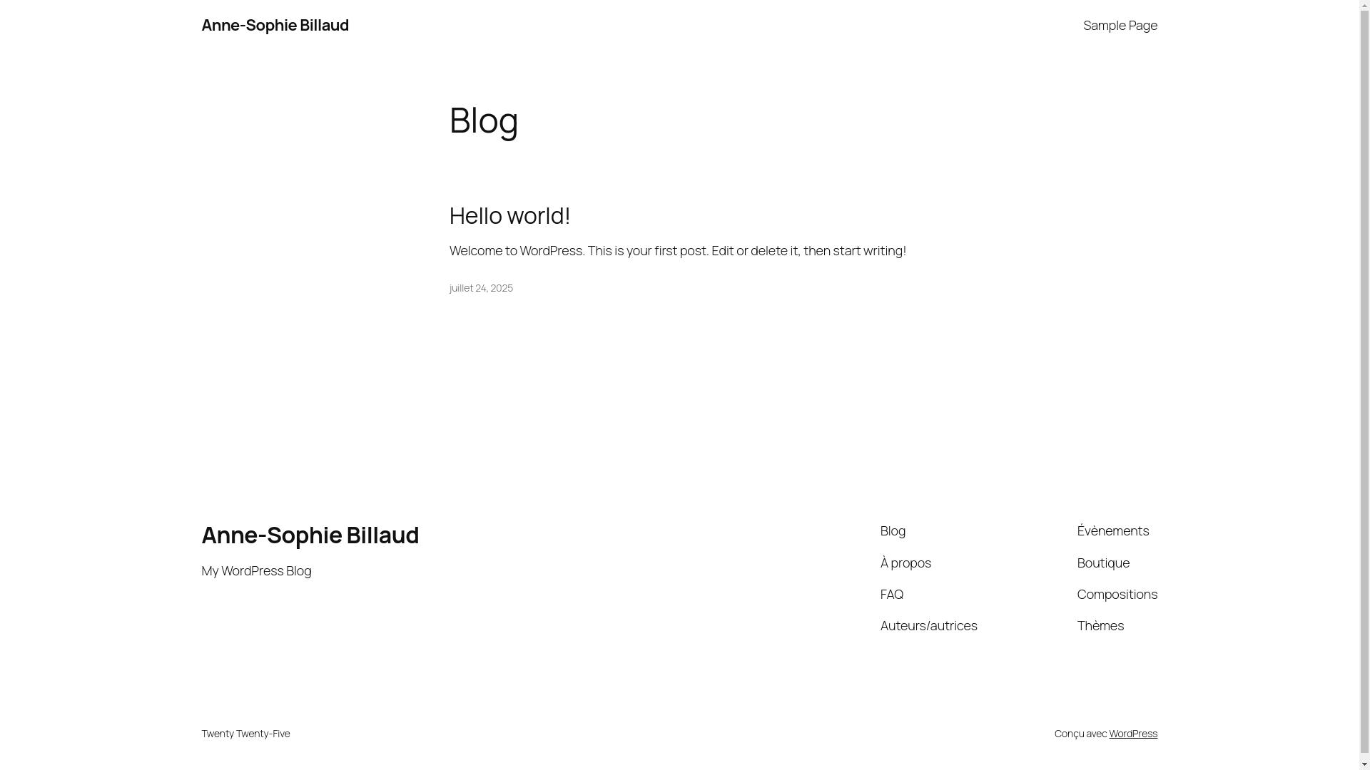 website screenshot of https://annesophie-billaud.com/