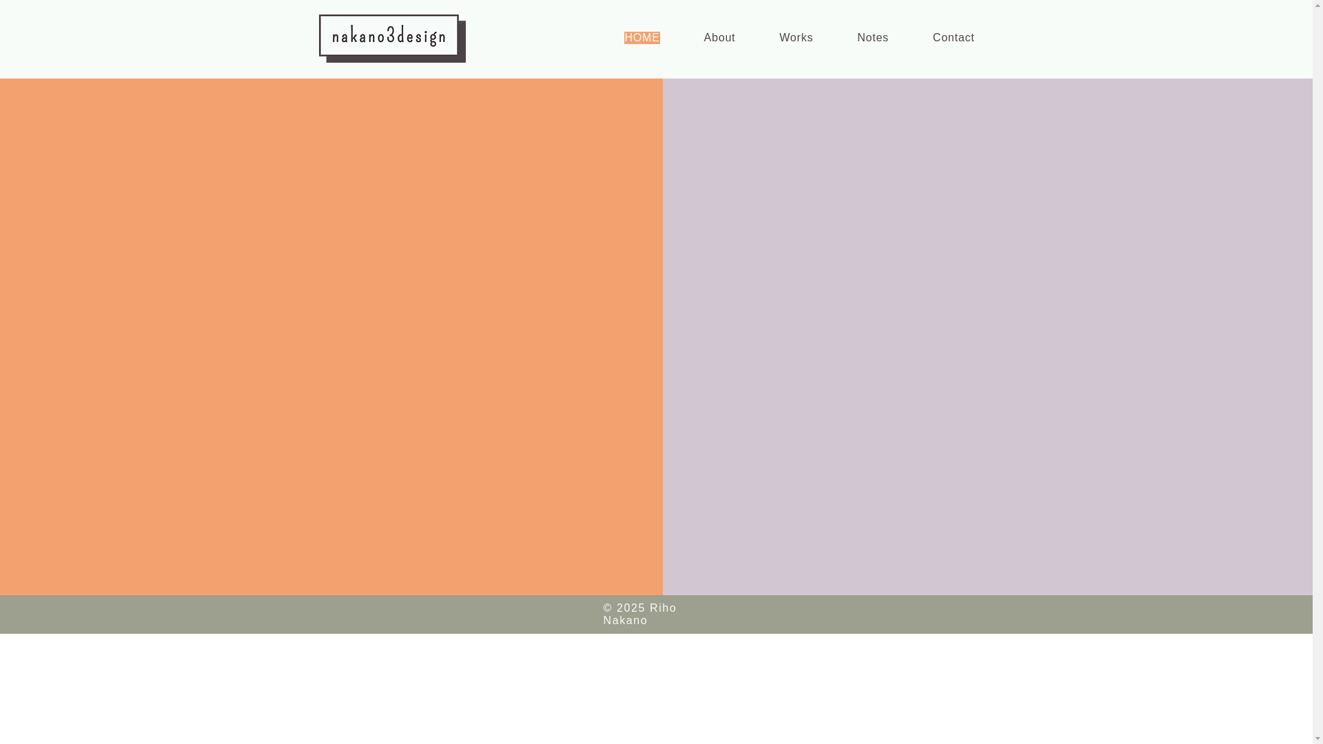 website screenshot of https://nakano3design.com/