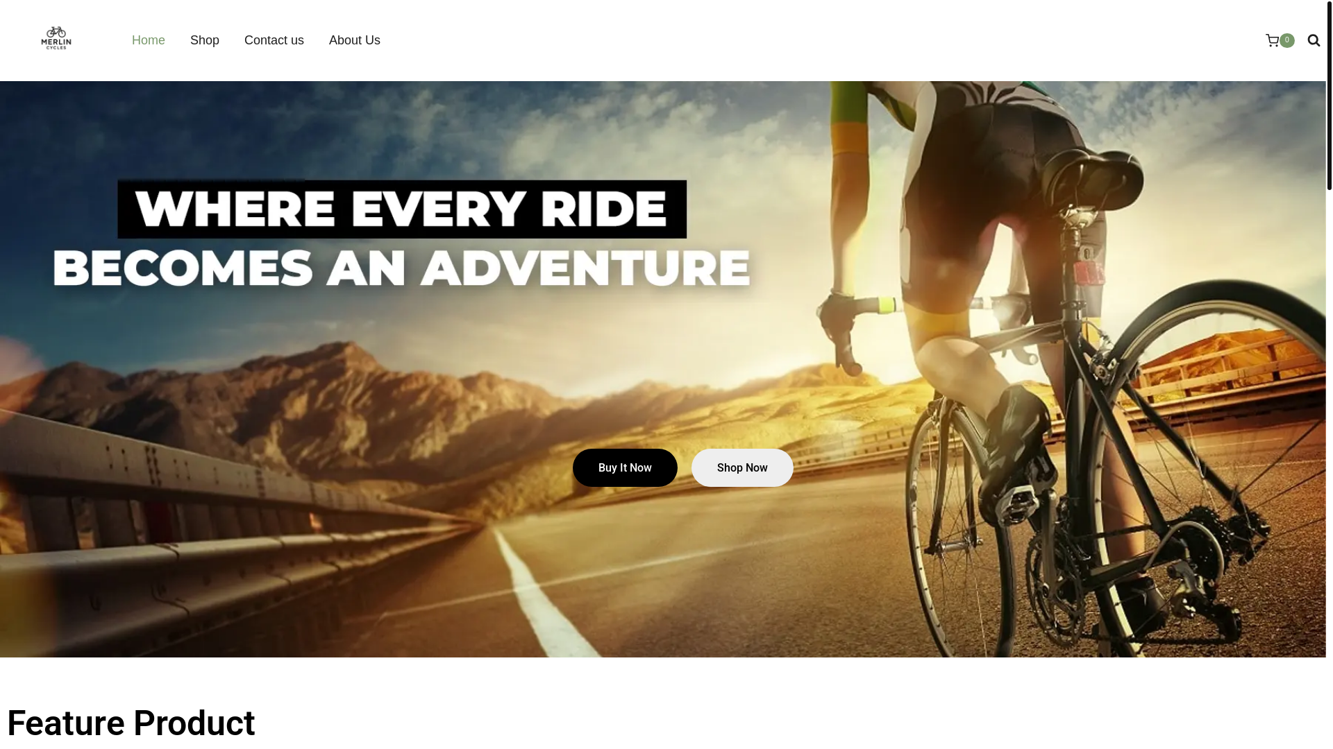 website screenshot of https://merlincycle.co.uk/