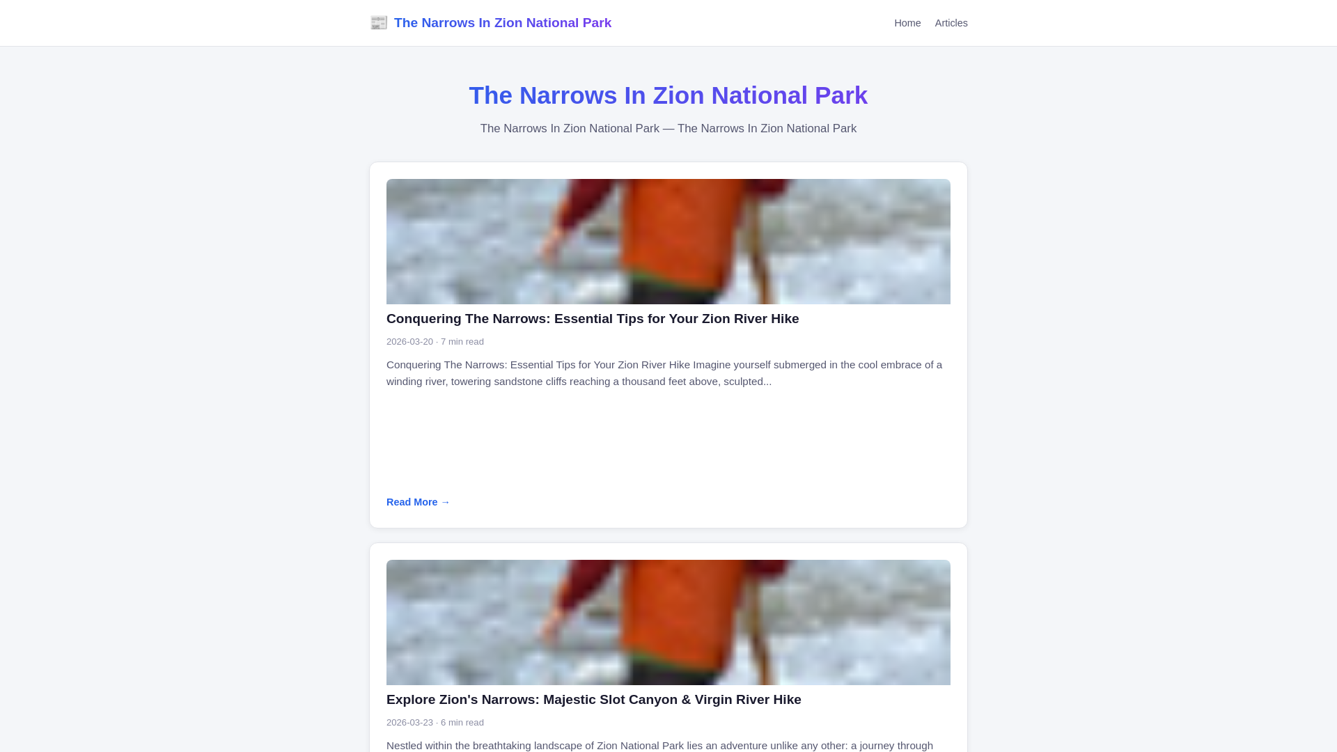 website screenshot of https://the-narrows-in-zion-national-park.pages.dev/