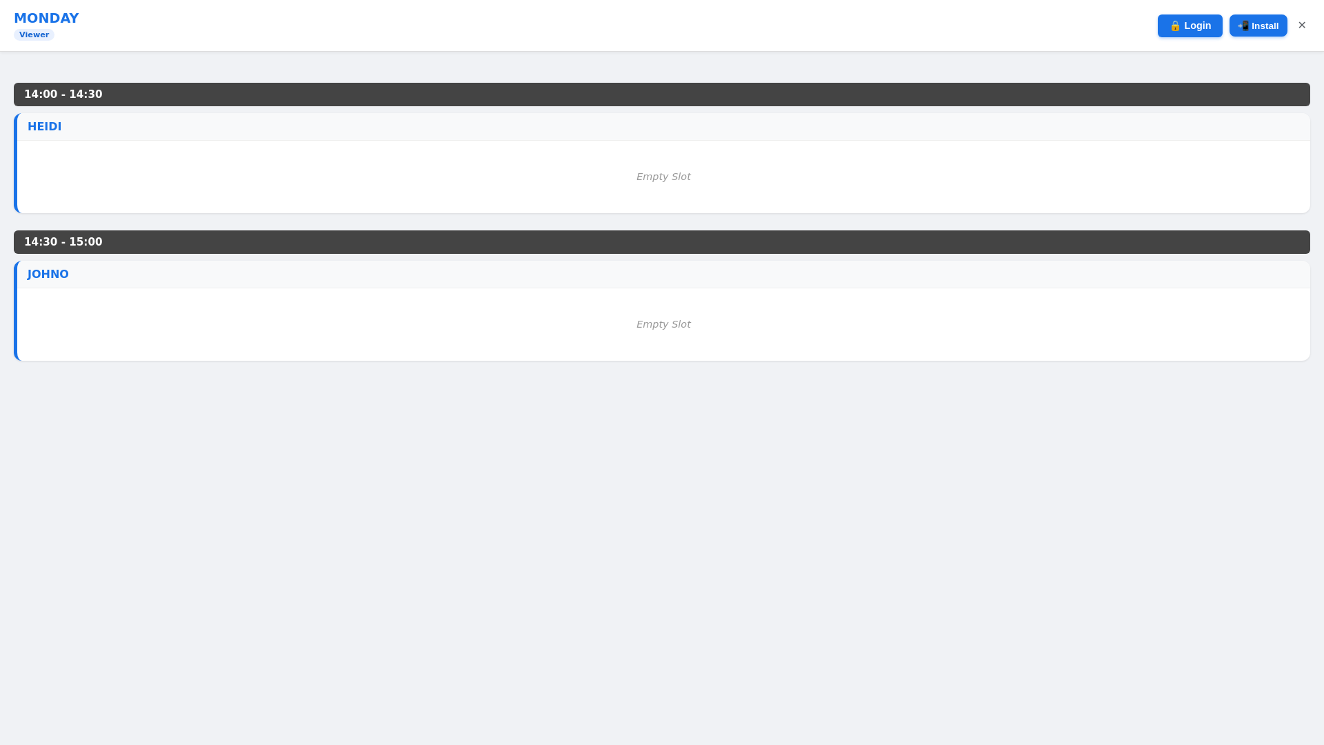 website screenshot of https://stable-schedule.pages.dev/