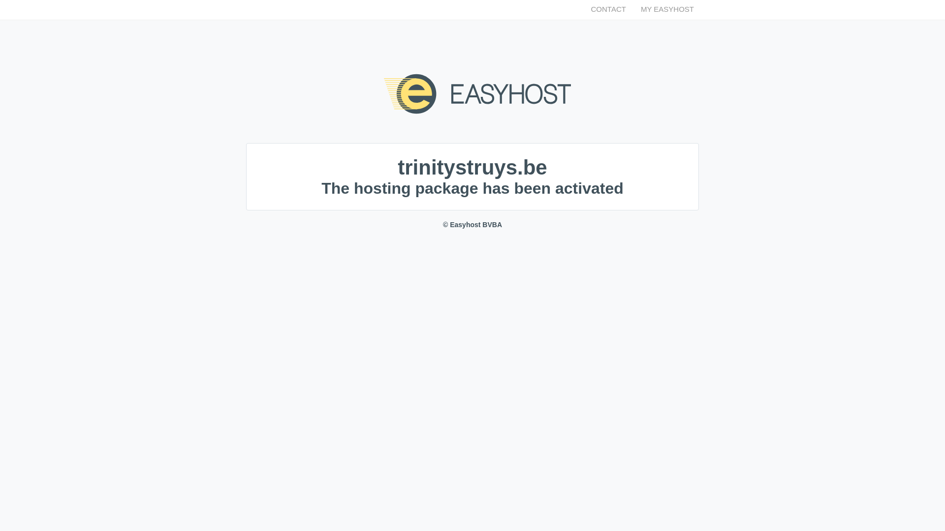 website screenshot of https://trinitystruys.be/