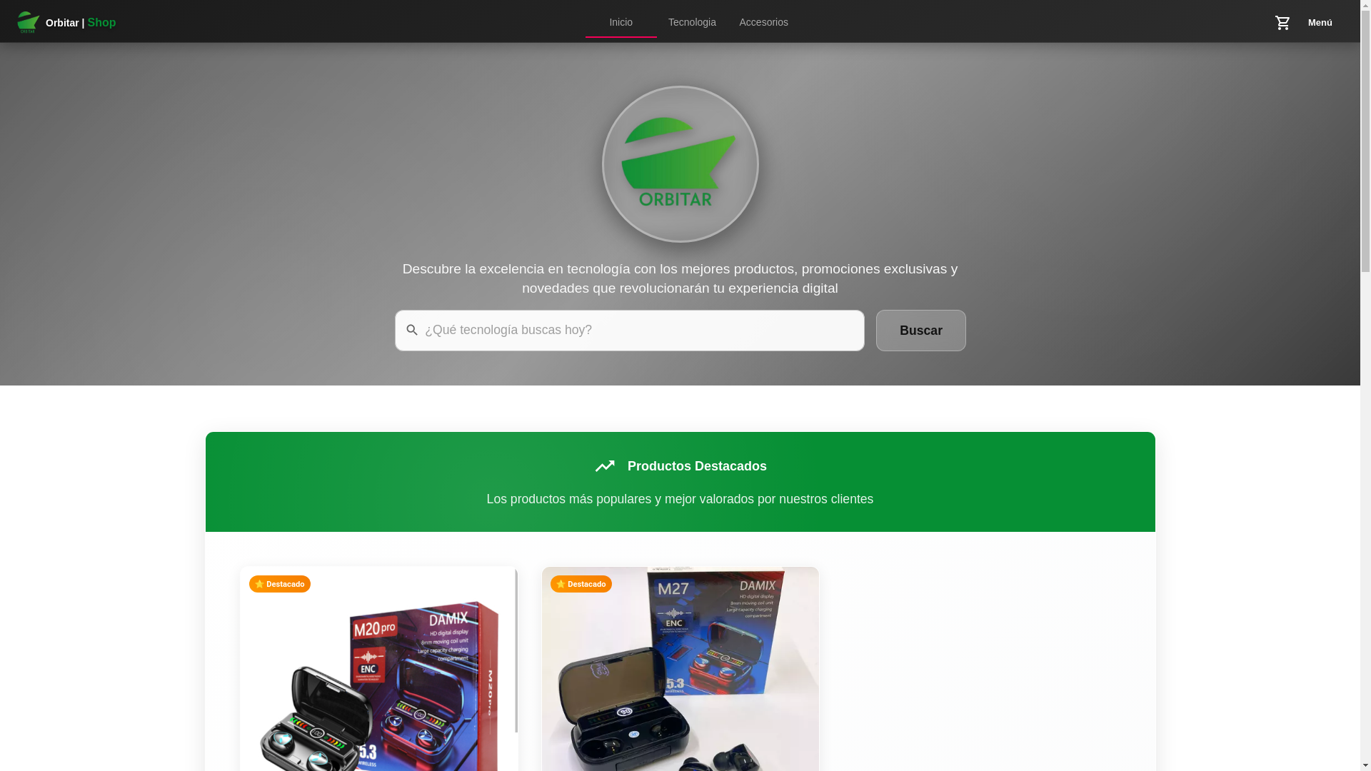 website screenshot of https://orbitar-store.com.ar/