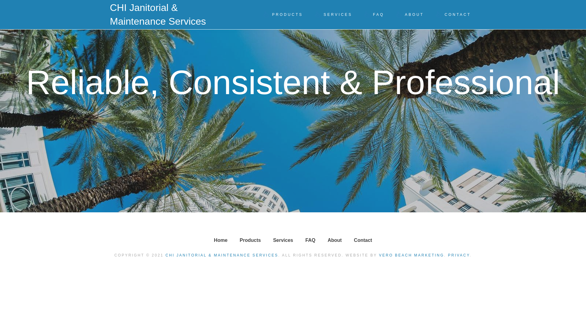 website screenshot of https://thechiservices.co/