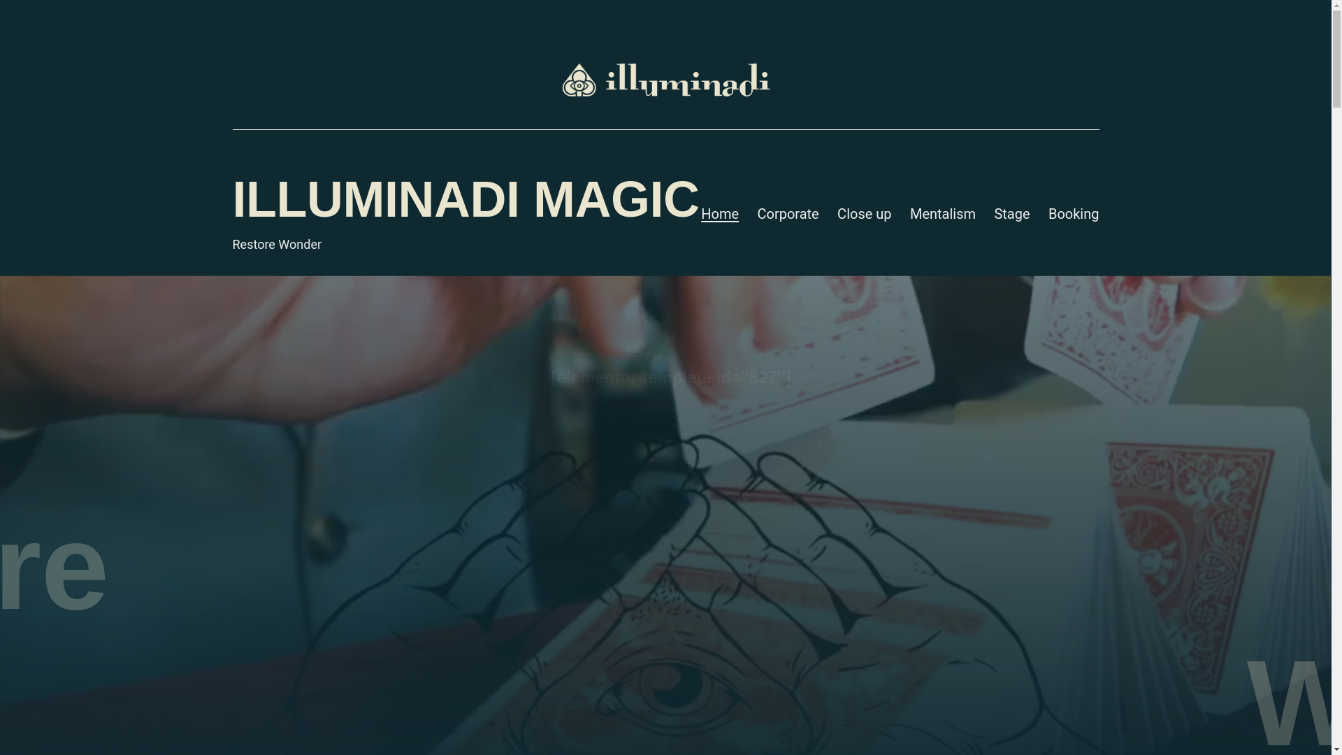 website screenshot of https://illuminadimagic.pages.dev/