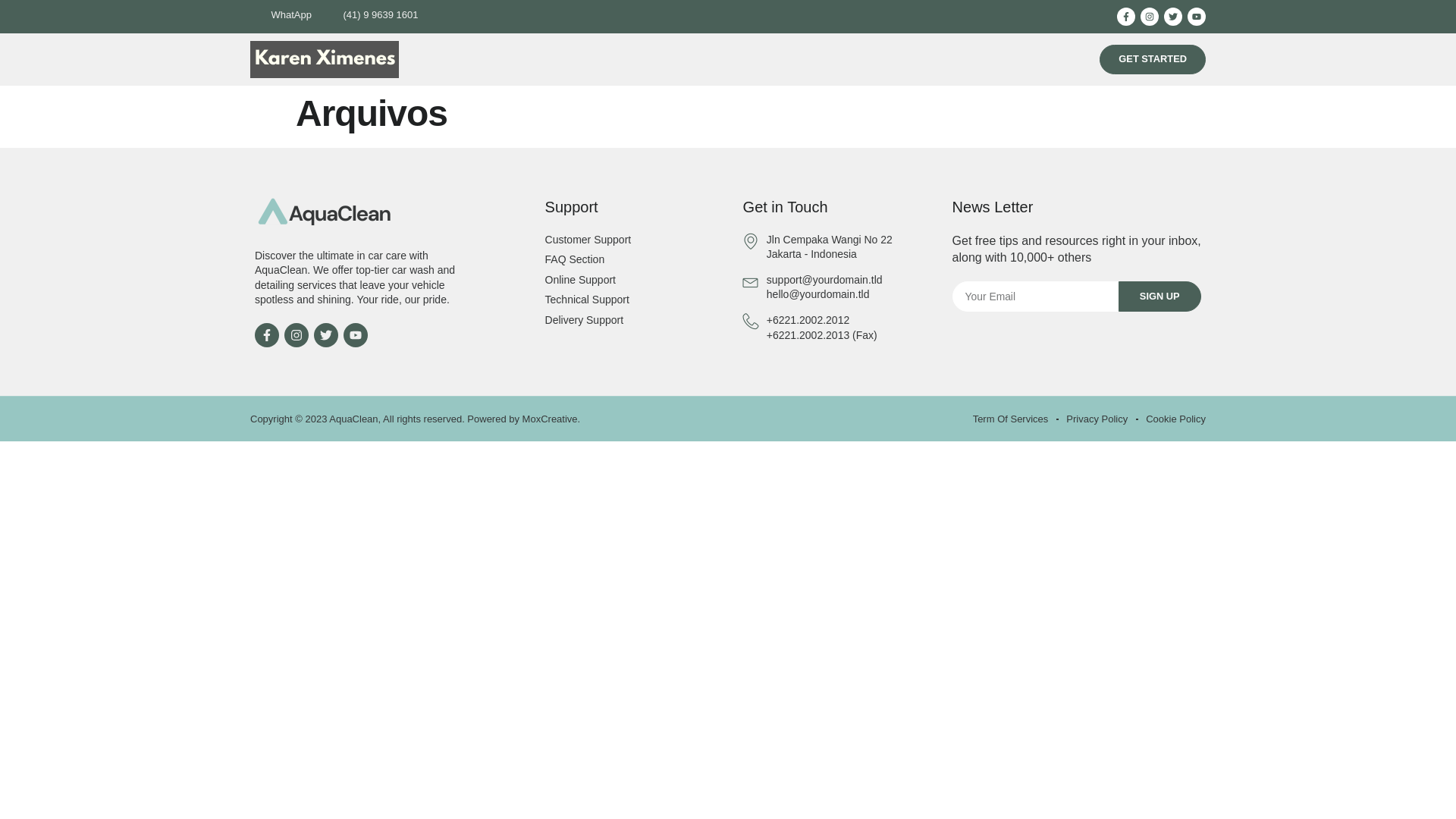 website screenshot of https://karenximenes.com